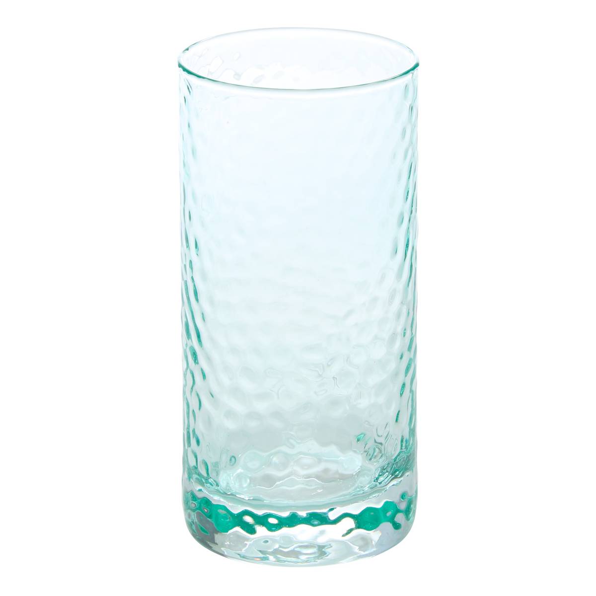 Set of 6 tall tumblers "Celia" 300 ml, glass, Green