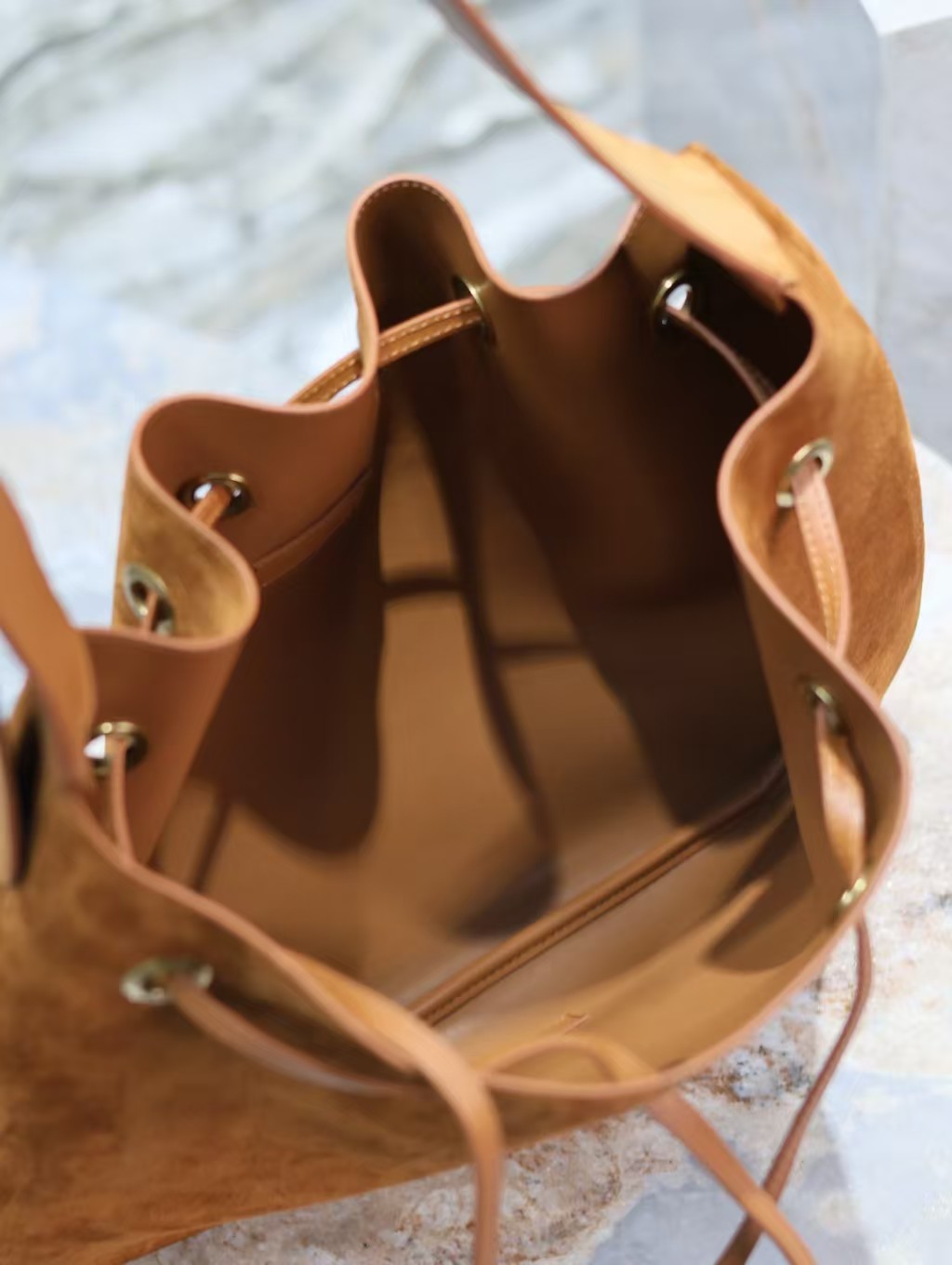 Saint Laurent Flat Hobo Suede Shoulder Bag1:1High-quality replica