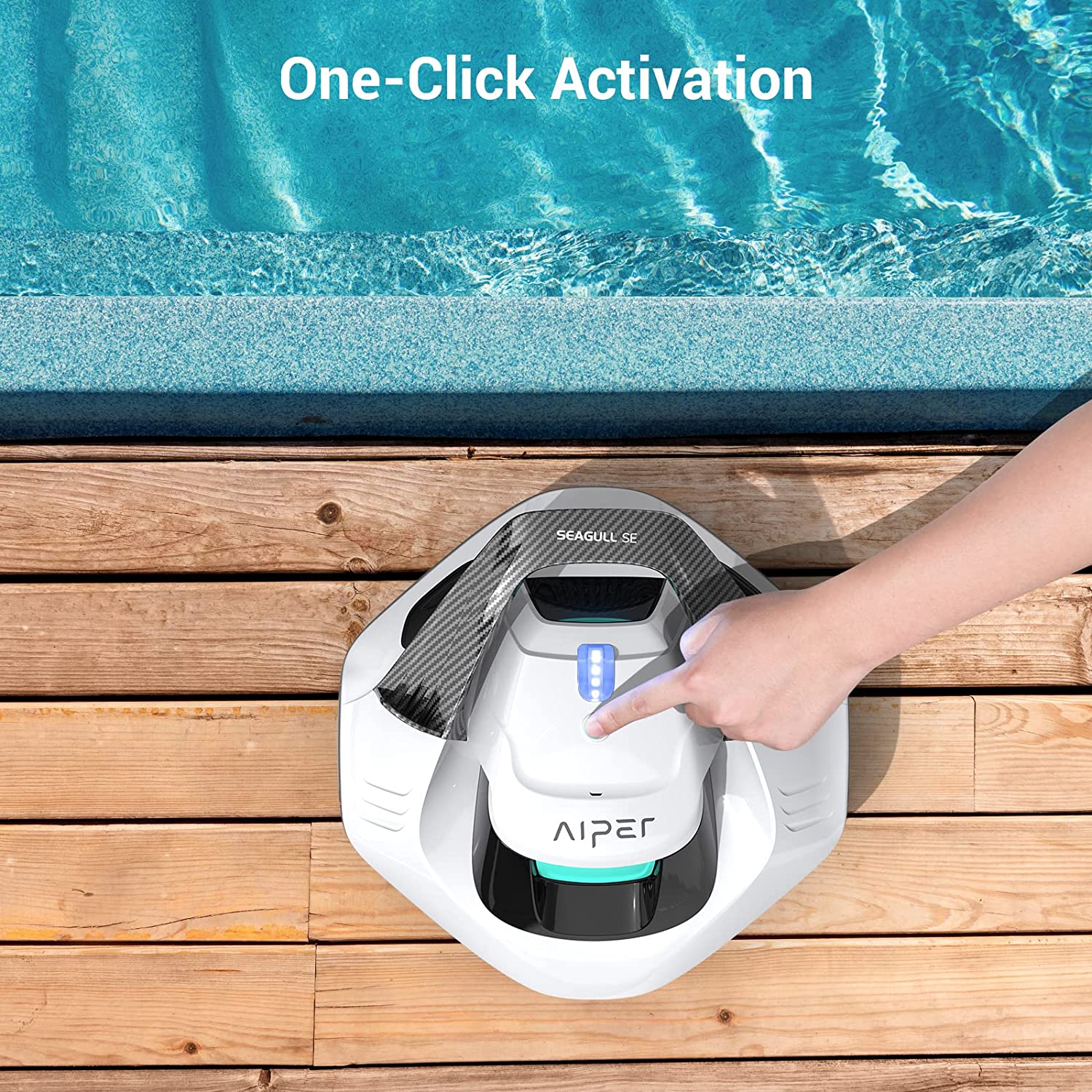 AIPER Cordless Robotic Pool Cleaner With Dual-Drive Motors - Seagull 600 - Image 7 AIPER Cordless Robotic Pool Cleaner With Dual-Drive Motors - Seagull 600 - Image 7