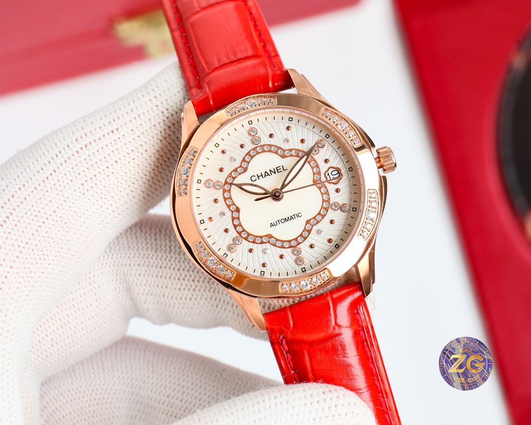CHANEL Fine Women's Watch Diameter 35mm - Red(1:1 replica) - Top club