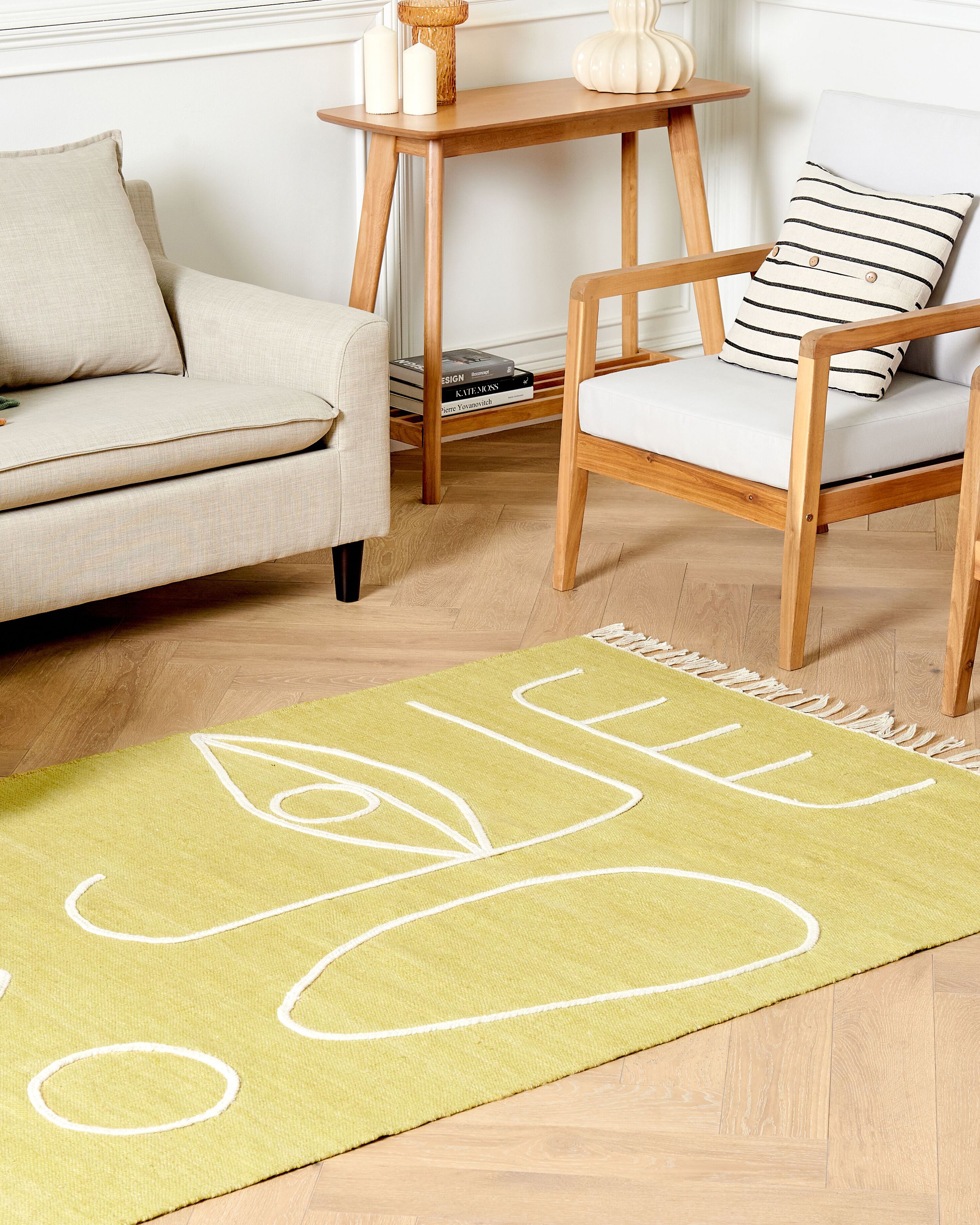 Outdoor Rug YAVU Yellow 140 x 200 cm