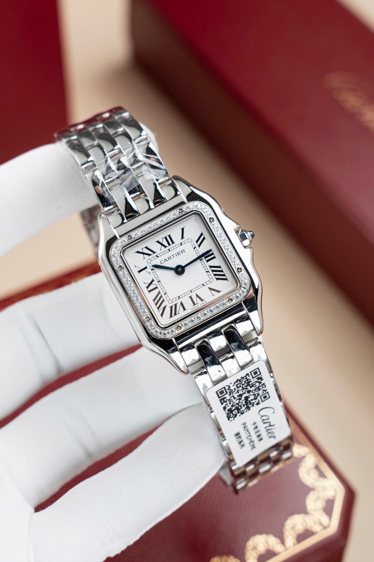 Cartier Panthere W2PN0007 Replica Watch White Dial Metal Wire 27x37mm - Top club