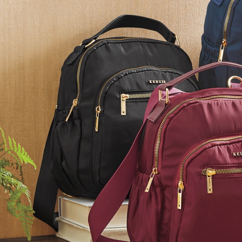 Aire Convertible Backpack with Removable Crossbody Strap - MIDNIGHT VELVET CATALOG