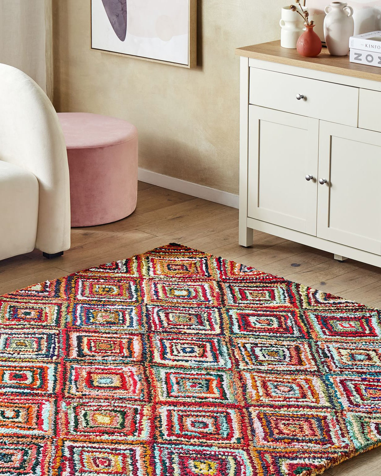 Rug KAISERI Multicolour 160 x 230 cm Cotton