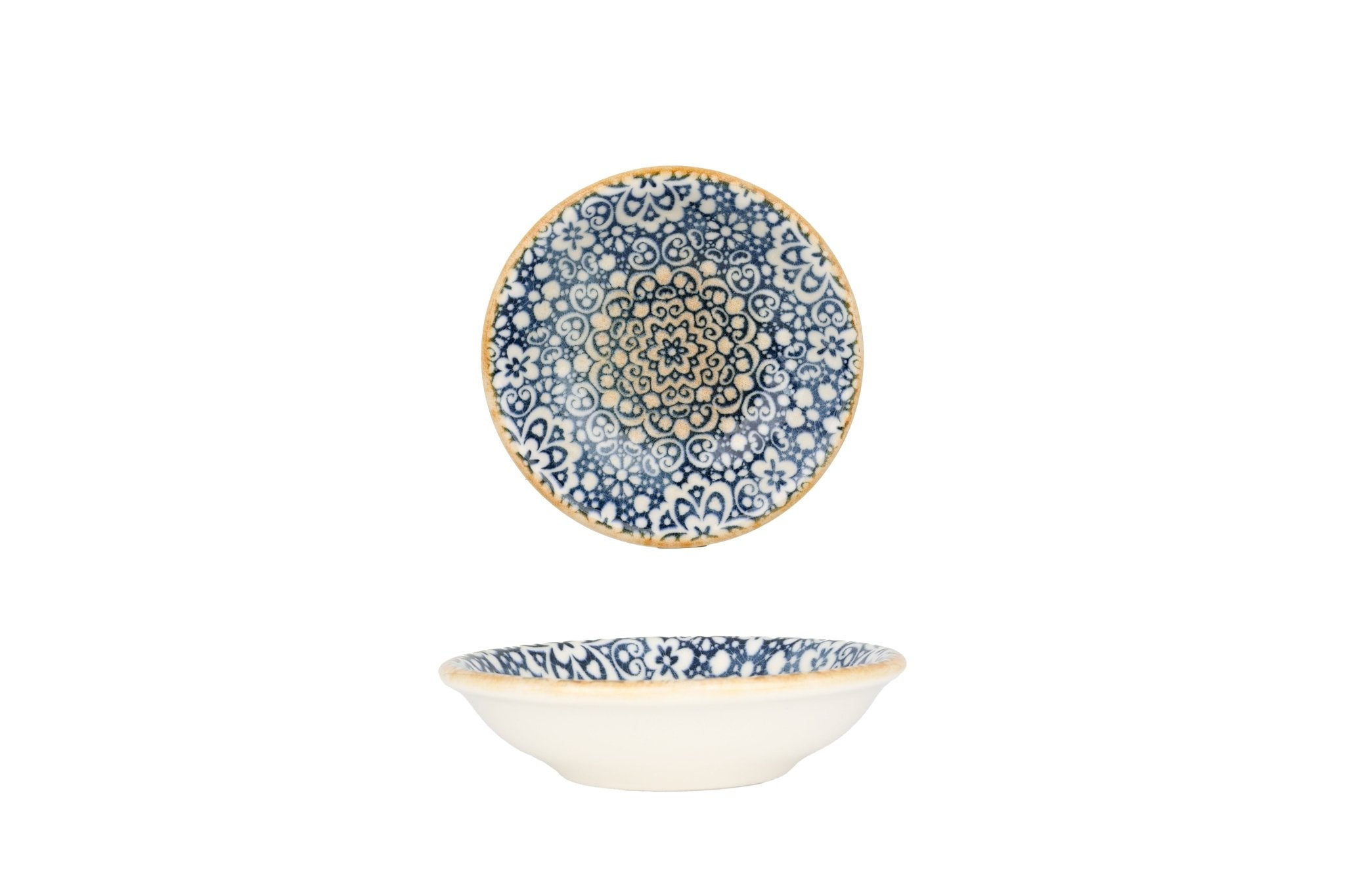 Bonna Diep bord - Alhambra - Porselein - 9 cm (50cc) - set van 6
