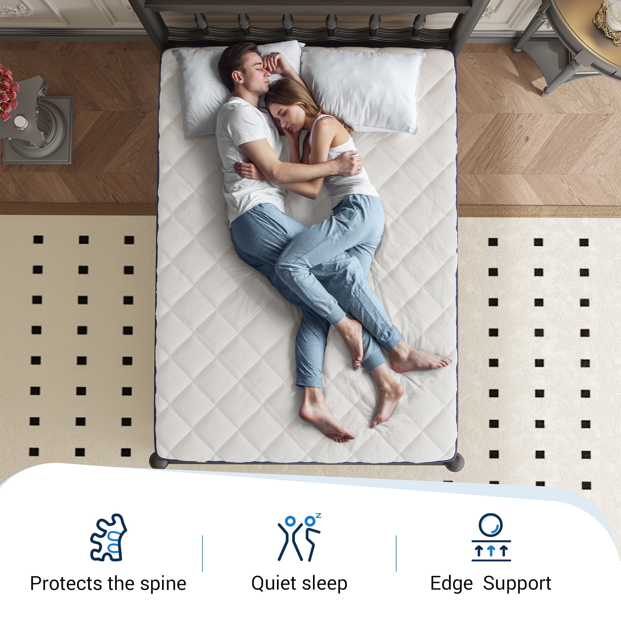 Avenco Pearl 6" Twin Size Medium Adult Supportive Innerspring Mattress - Image 4