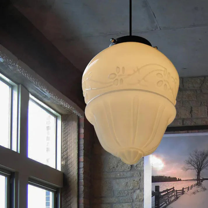 TimelessGlow – Geometrische Hanglamp in Mat Glas