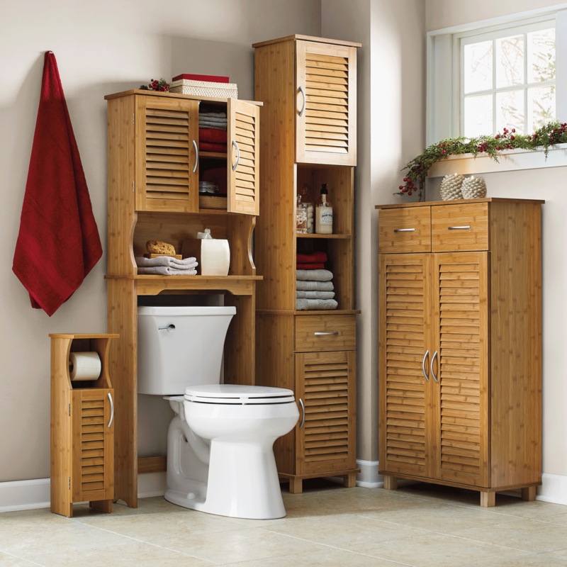 Bamboo-Finish Bath Furniture - MIDNIGHT VELVET CATALOG