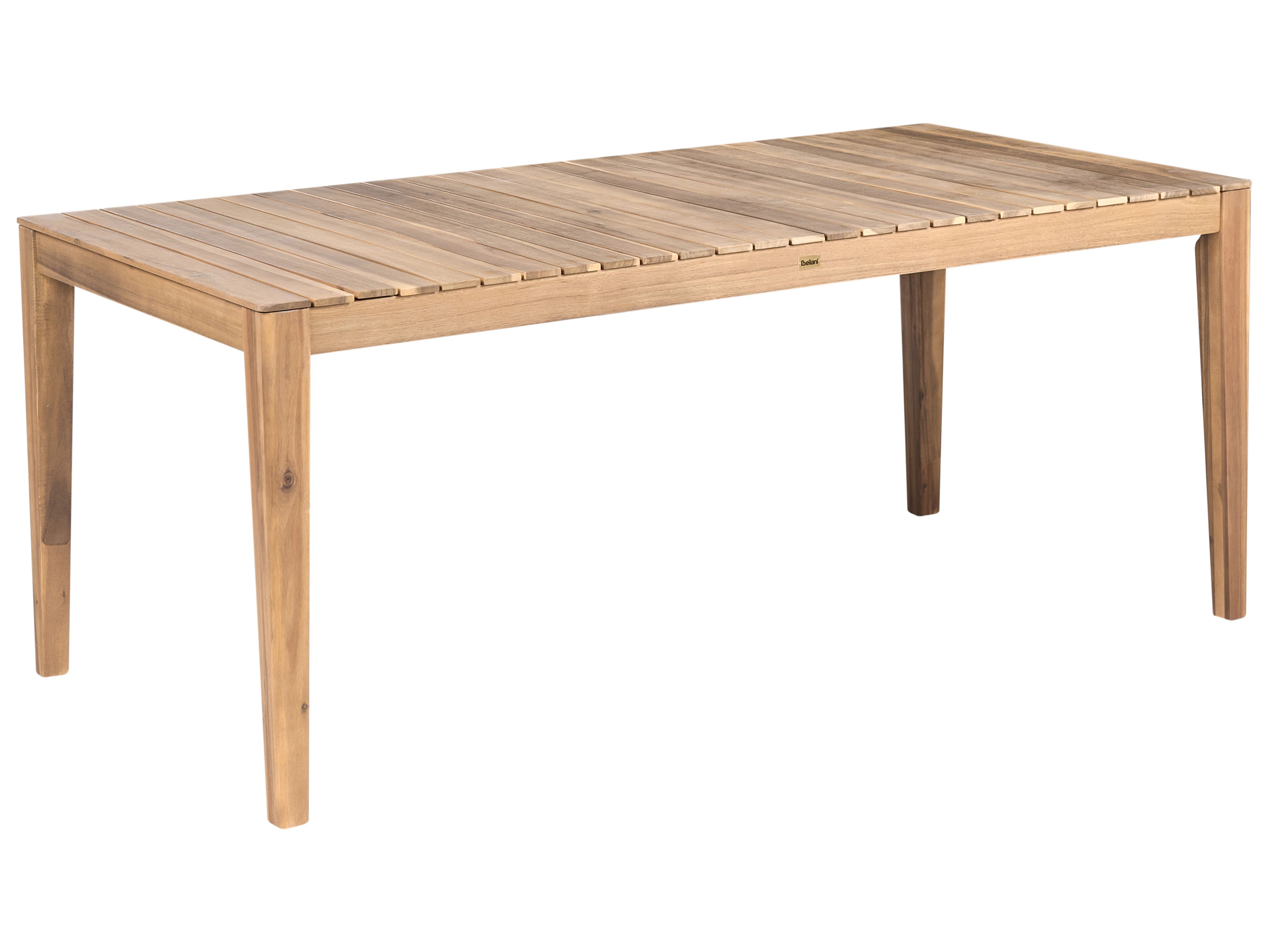 Garden Dining Table CHIOGGIA 90 cm 180 cm Certified Acacia Wood Light Brown