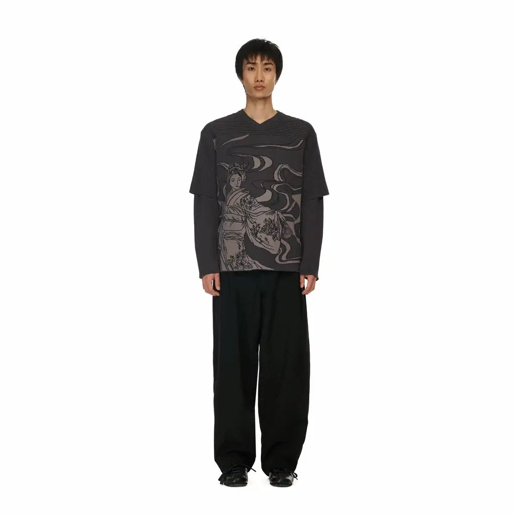 "yakuza" Layered knitted Jersey