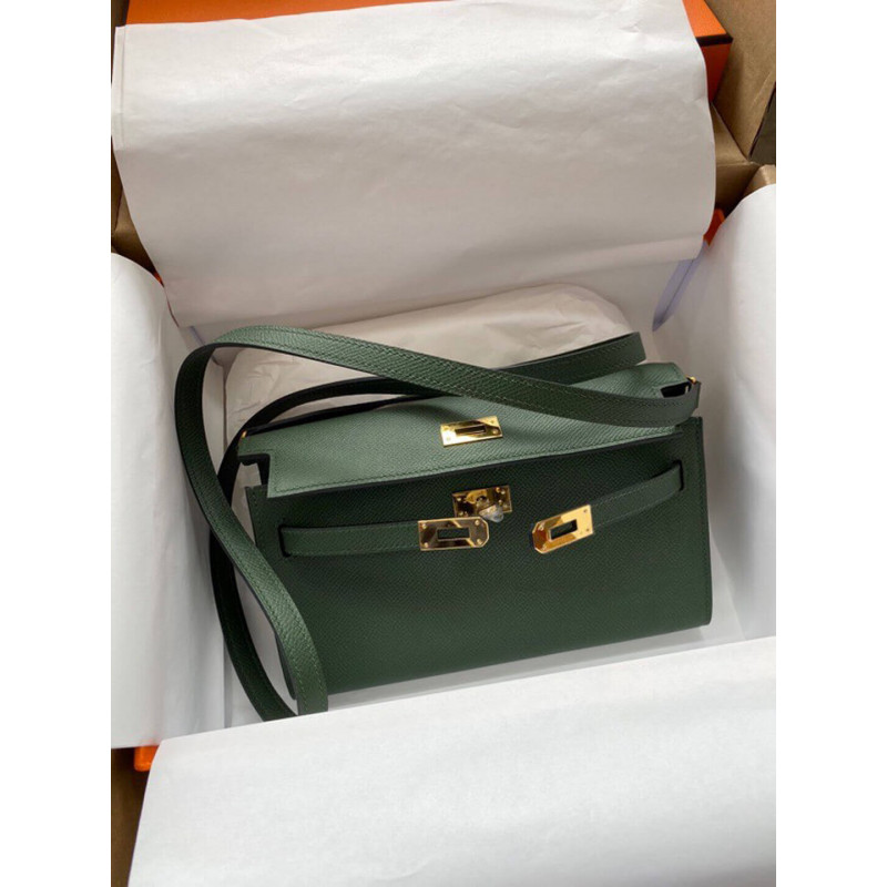 Replica Hermes Kelly Wallet To Go Woc 499041 Army Green1:1High-quality replica