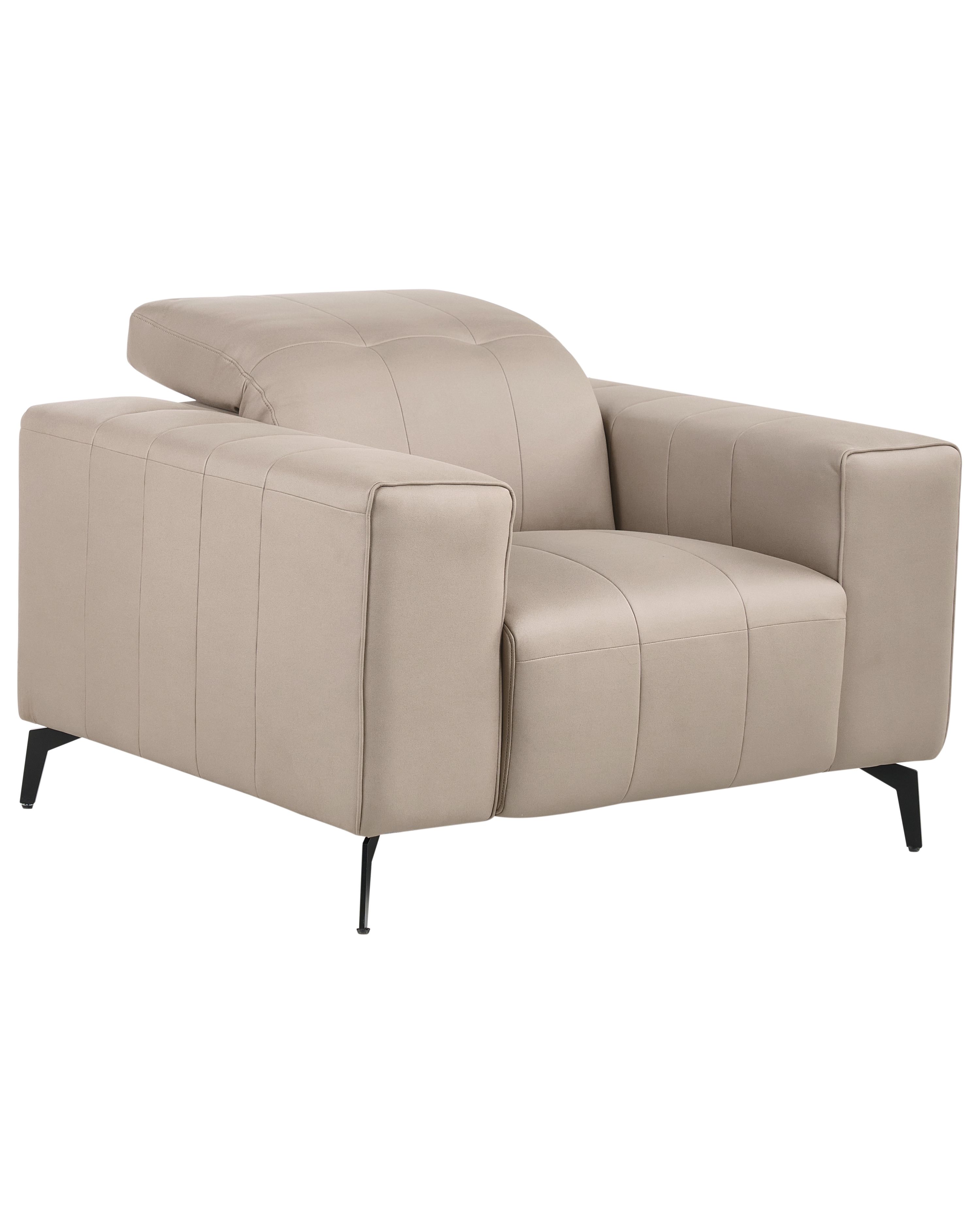 Armchair OMMEL Faux Leather Taupe