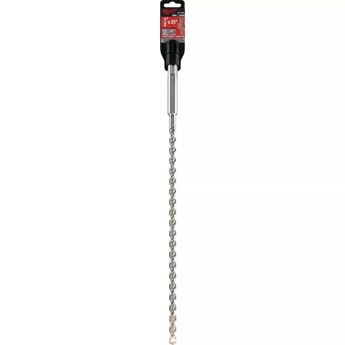 Milwaukee SDS-Max 1/2 In. x 21 In. 2-Cutter Rotary Hammer Drill Bit