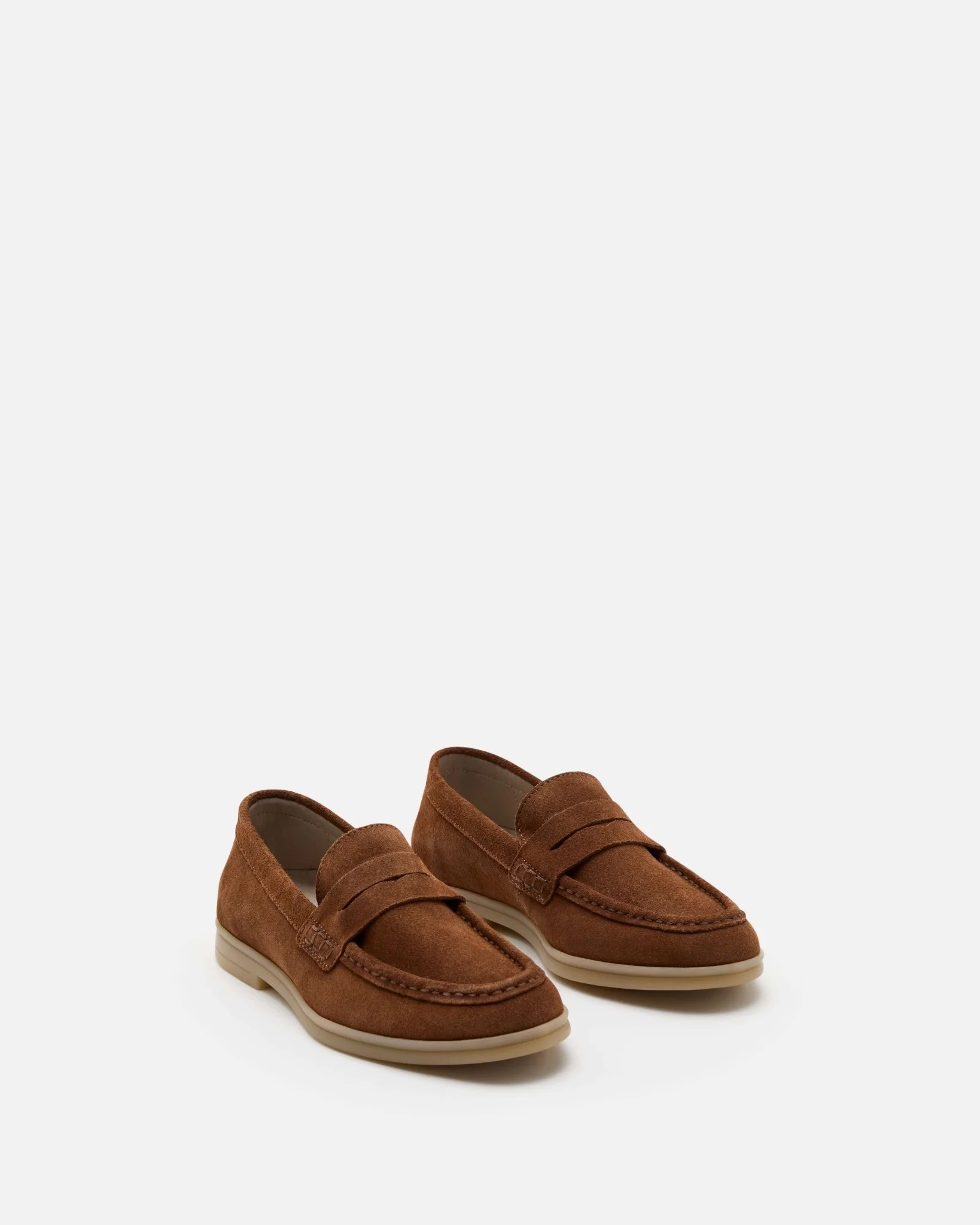 MOCASSINS CHARLOTTE/VEL - En cuir velours caramel