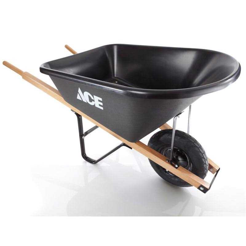 Ace Poly Residential Wheelbarrow 6 Cu Ft - Image 3 Ace Poly Residential Wheelbarrow 6 Cu Ft - Image 3