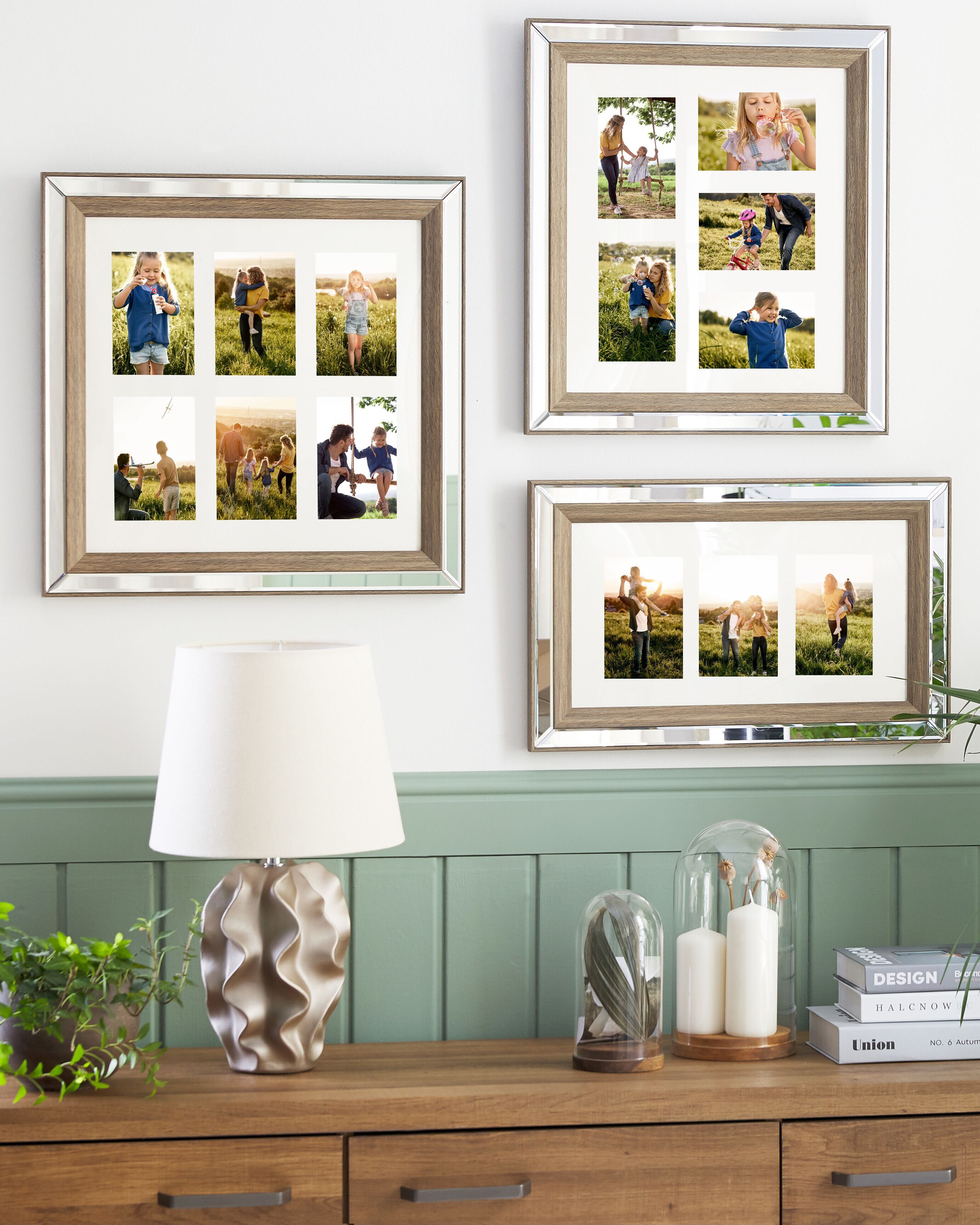 Frame for 3 Photos SINTA Silver