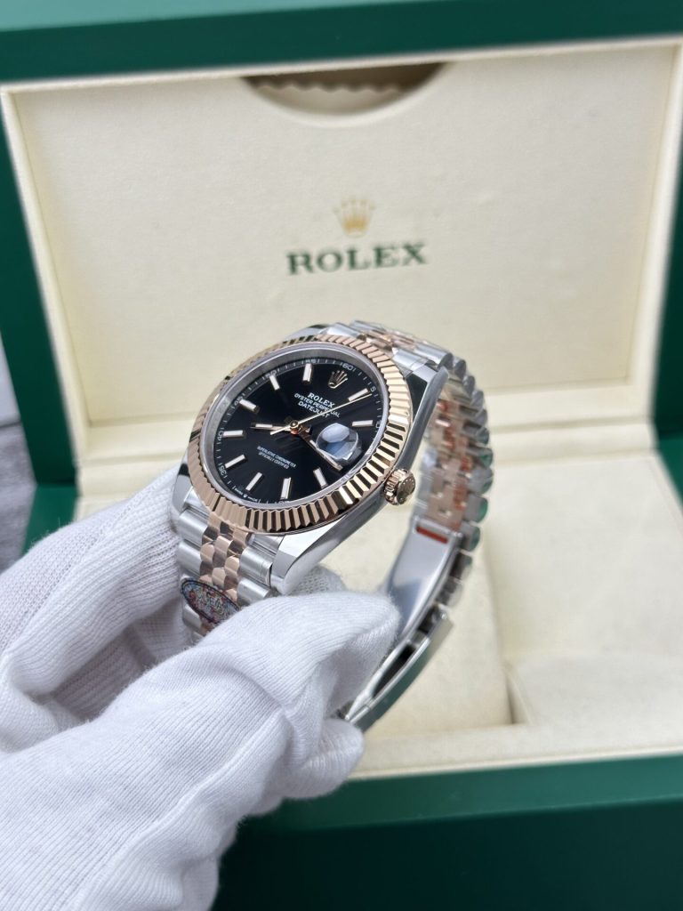 Rolex Replica Watch DateJust 126331 Demi Rose Gold Black Dial Clean Factory 41mm - Top club