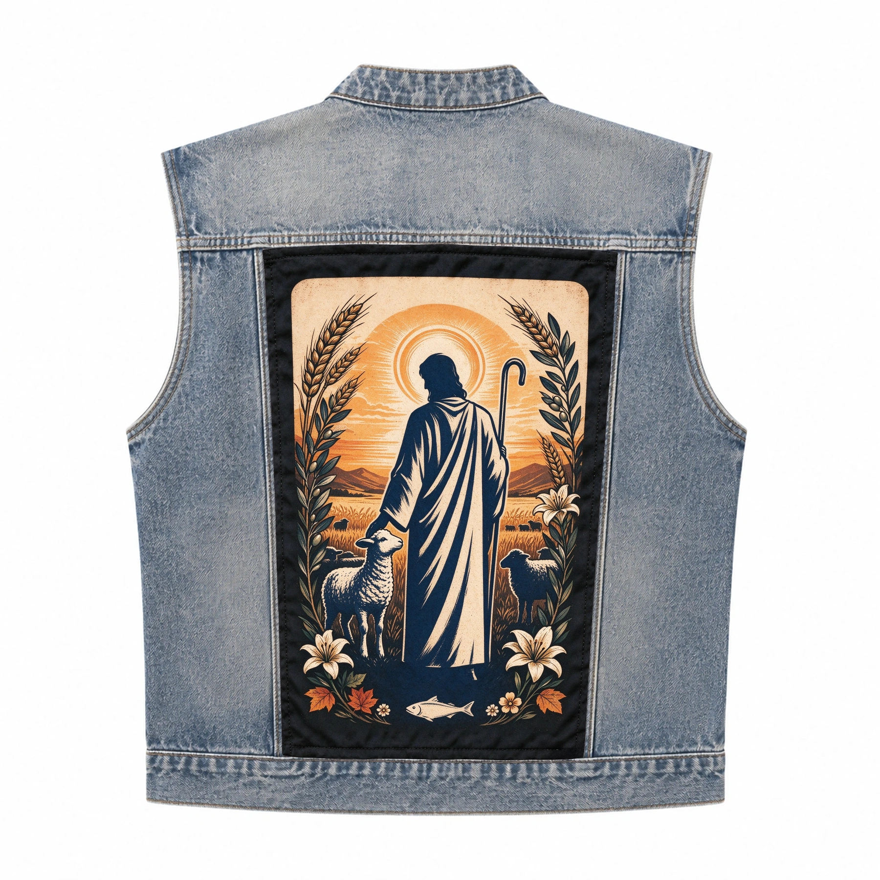 Unisex |Church Special Denim Jacket — Replaceable background