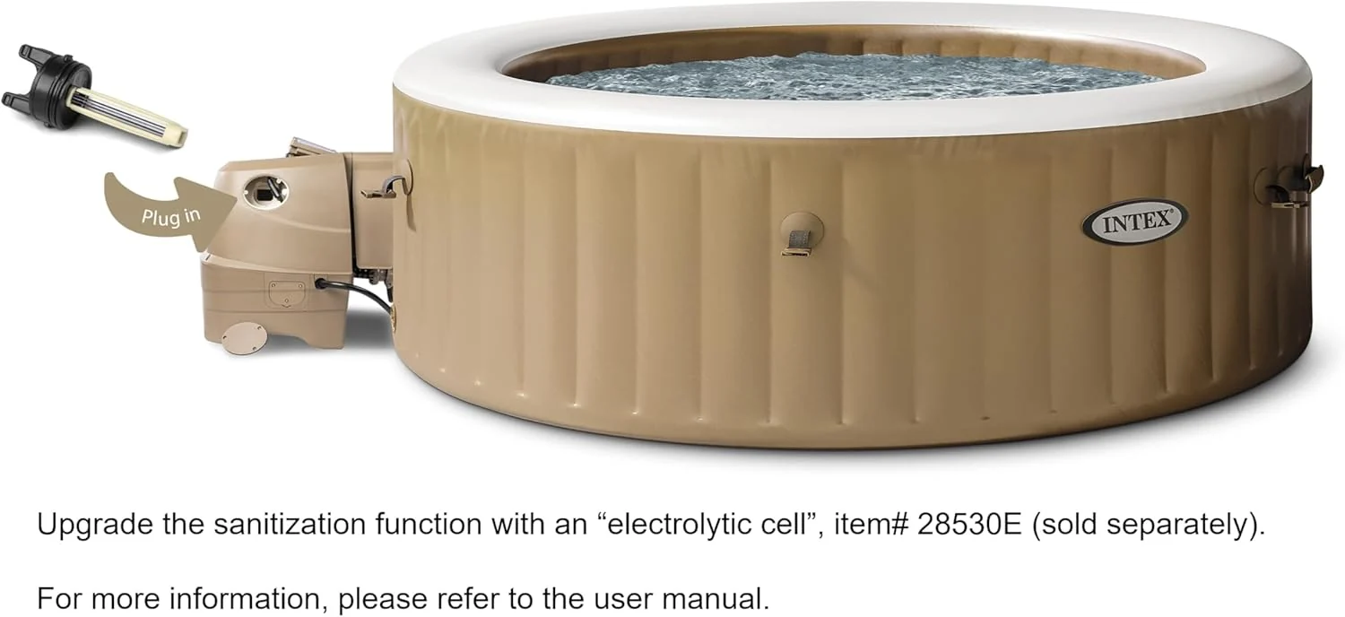 INTEX PureSpa Bubble Massage Spa Set, 4 Person, 77in x 28in - 28425EH - Image 8 INTEX PureSpa Bubble Massage Spa Set, 4 Person, 77in x 28in - 28425EH - Image 8