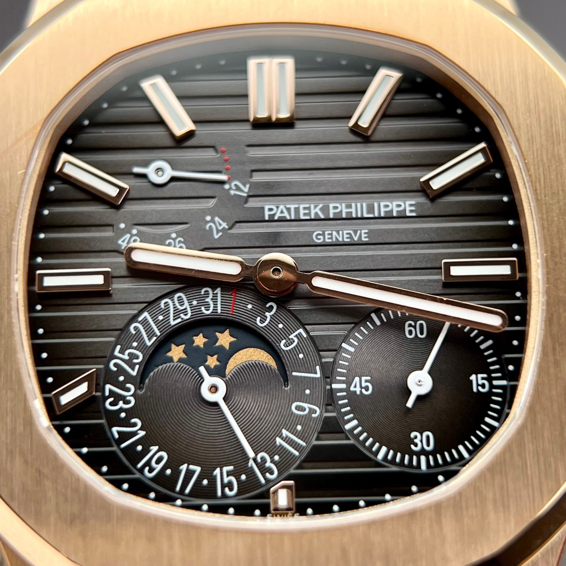 Patek Philippe Replica 1:1 Watch Nautilus 5712 Rose Gold Factory PPF V2 40mm - Top club