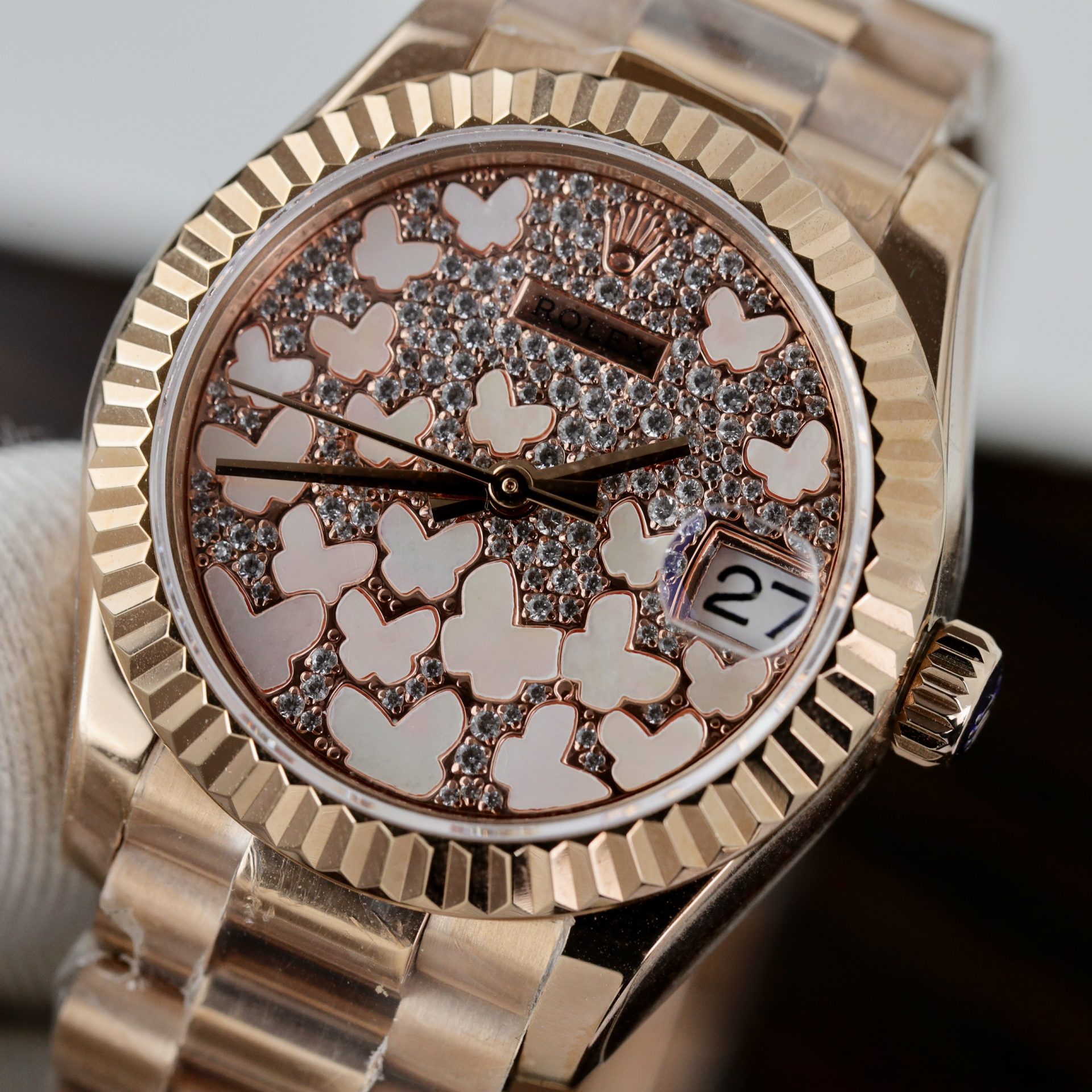 Rolex Replica Watch DateJust 278275 Womens Butterfly Dial 31mm - Elite Watch Atelier