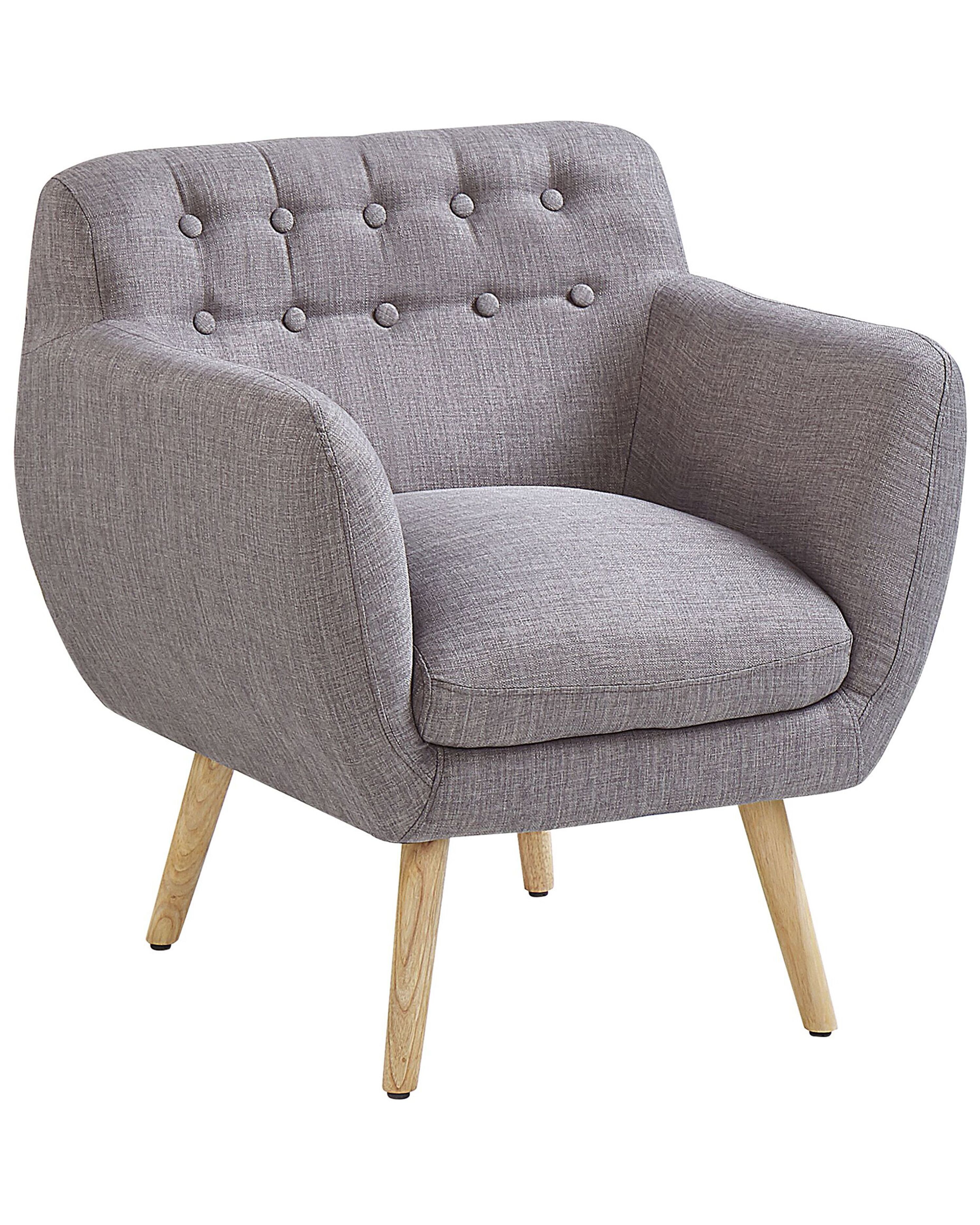Armchair MELBY Fabric Light Grey