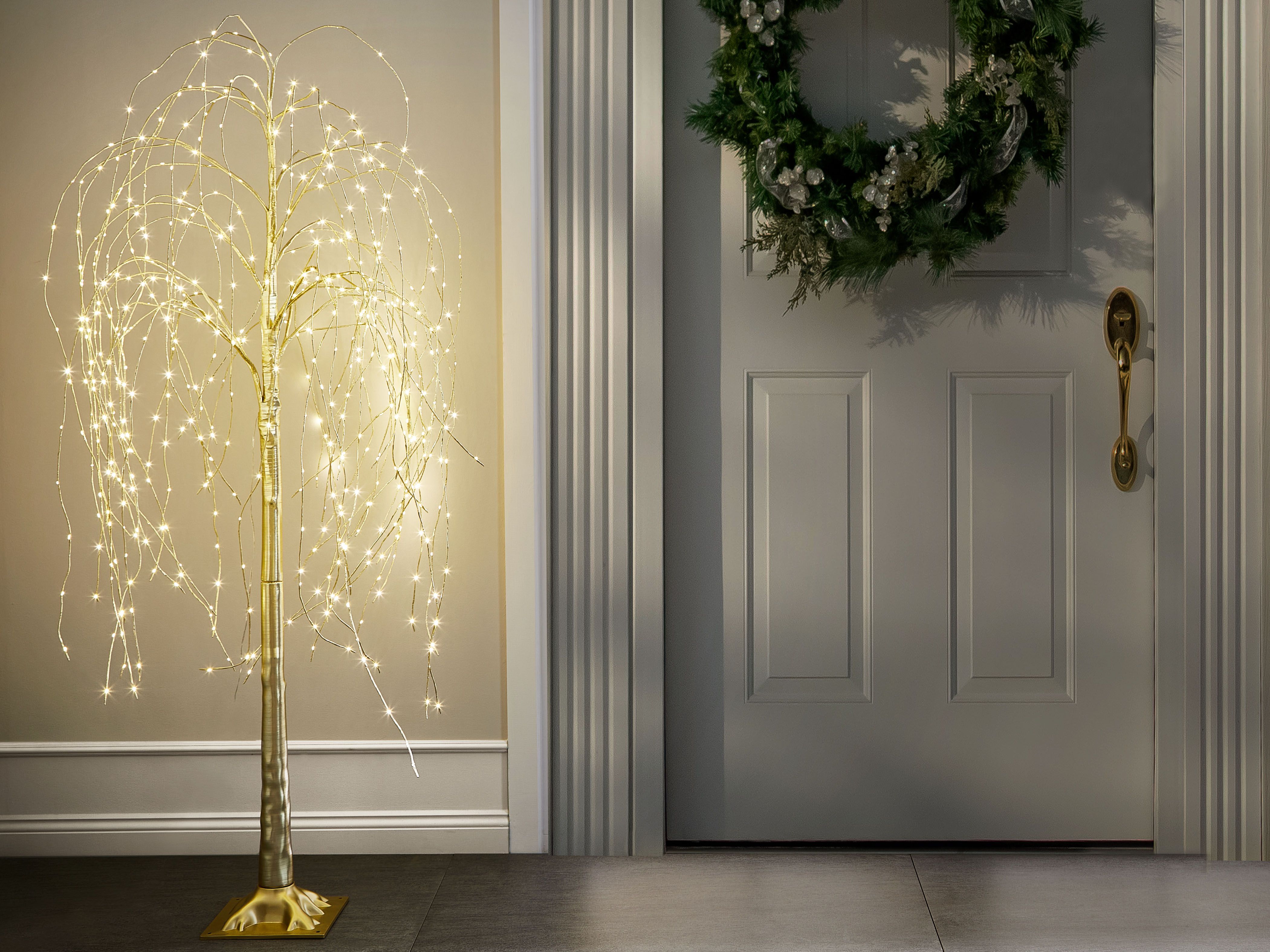 Outdoor Decoration LED BALIONI Tree 180 cm Gold