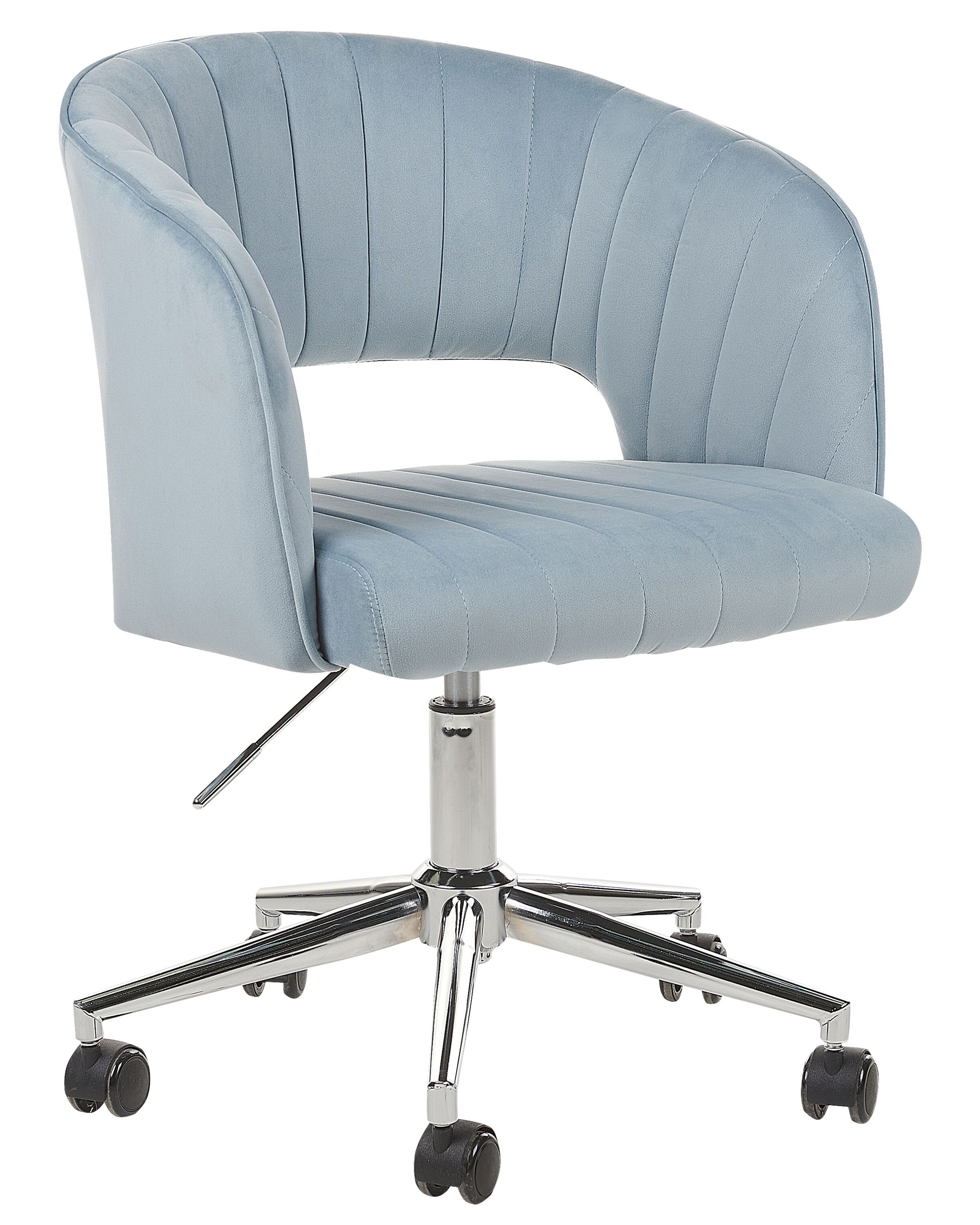 Desk Chair KATONAH Velvet Light Blue