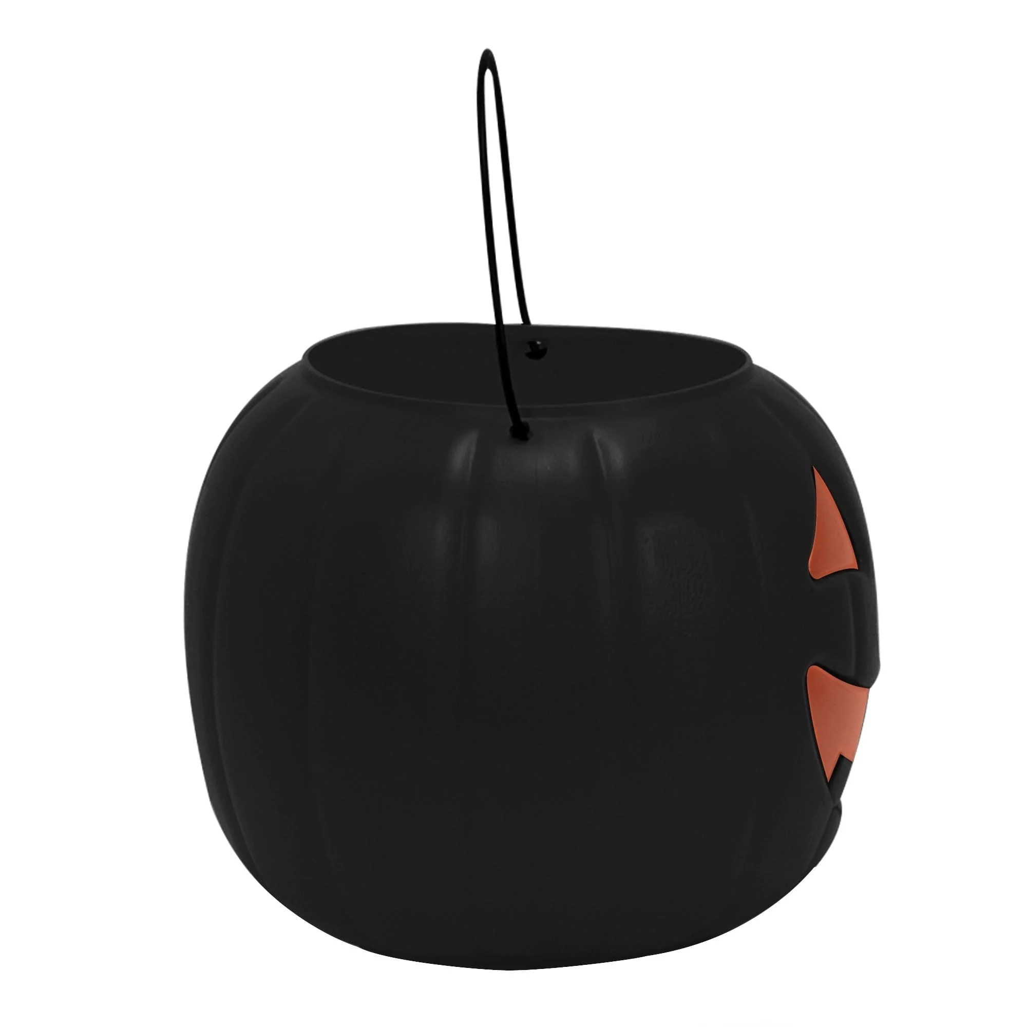 30-Count Jack-o'-Lantern Trick-or-Treat Pail, Black, 8", Halloween by Way To Celebrate - Image 5 30-Count Jack-o'-Lantern Trick-or-Treat Pail, Black, 8", Halloween by Way To Celebrate - Image 5