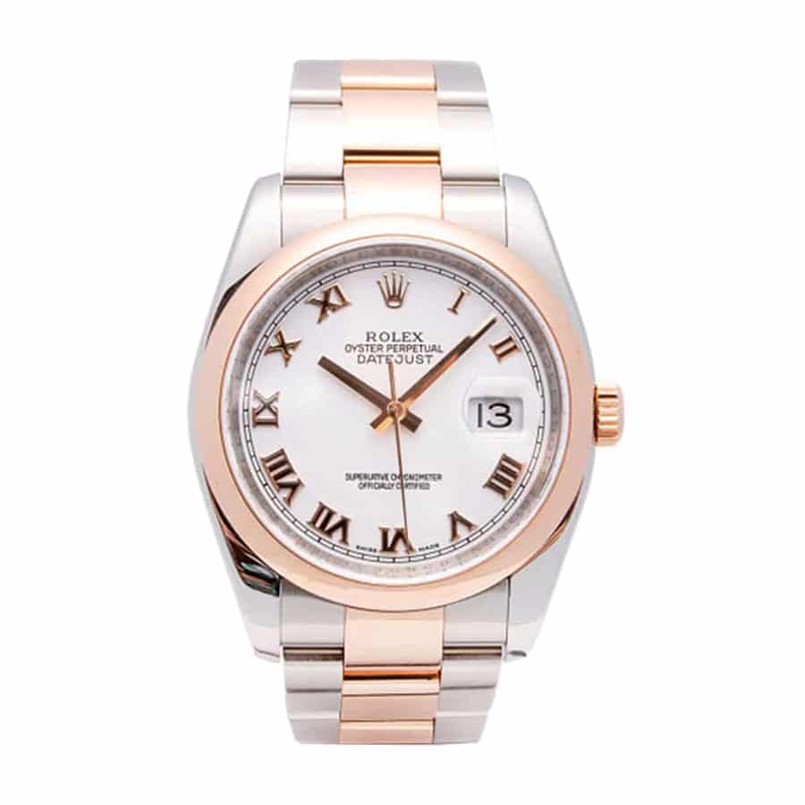 Rolex White Roman Automatic Replica - Elite Watch Atelier