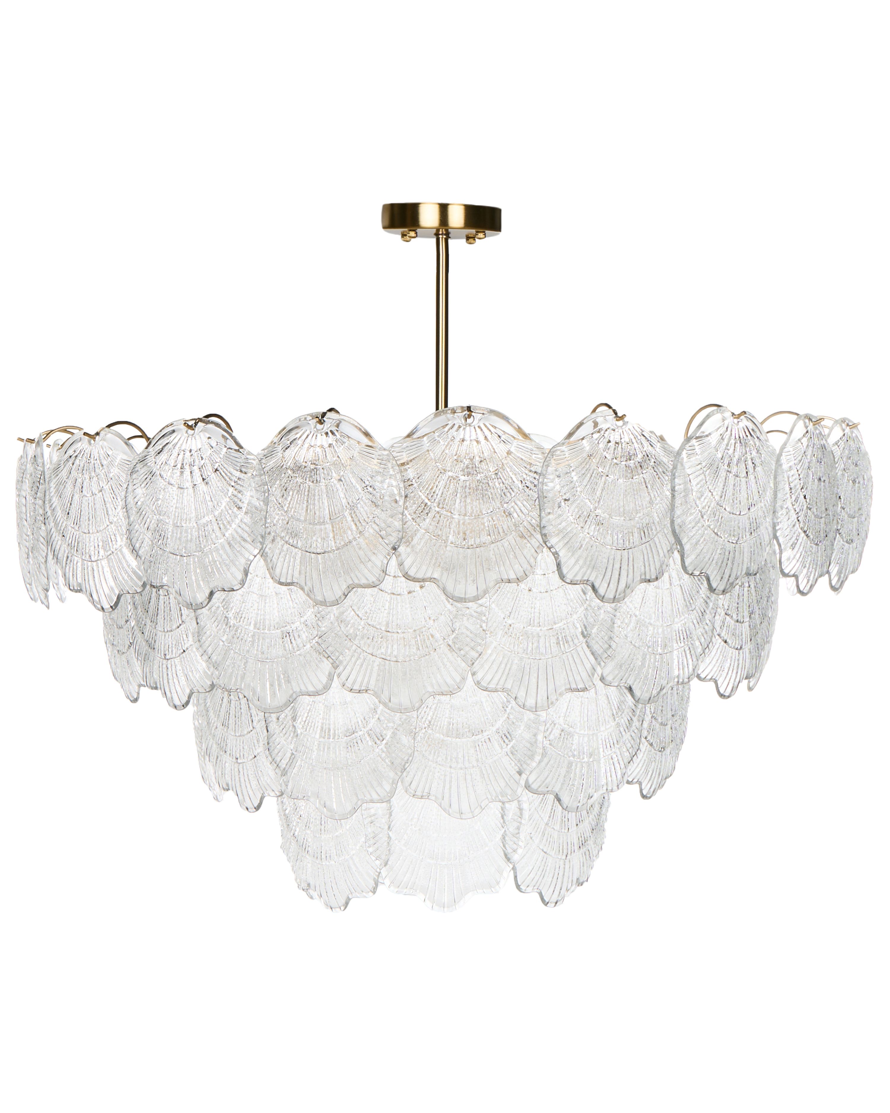 Chandelier TEMASH Glass Brass