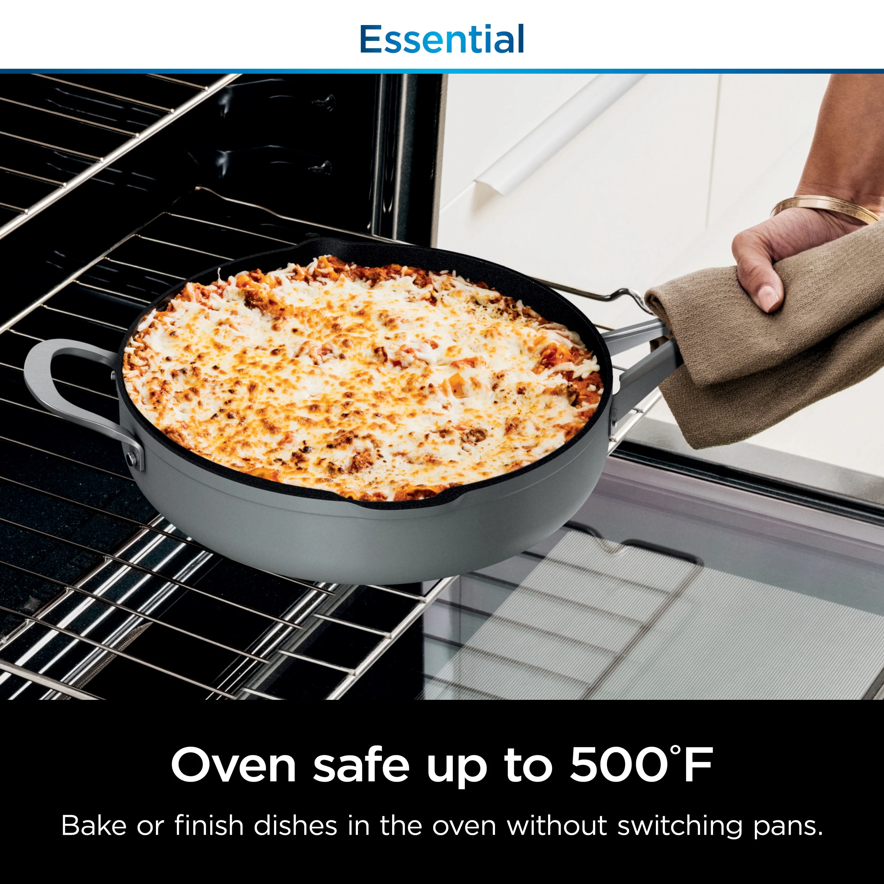 Ninja Foodi Never Stick Possible Pan, Non Stick, Fry Pan, Sea Salt Grey - Image 5