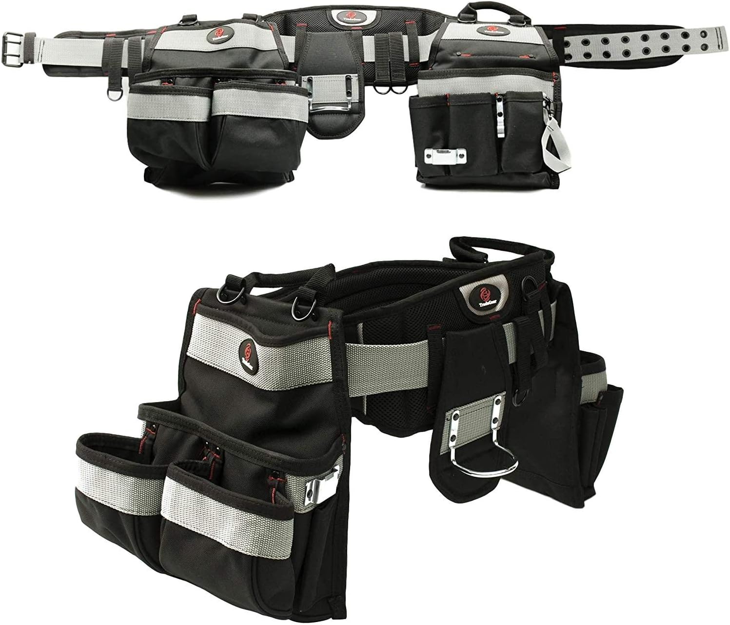 TradeGear Part#SZA Electrician's Belt & Bag Combo - Heavy Duty Electricians Tool Belt Designed for Comfort & Durability - Ideal for All Electricians Tools - Fits Sizes S - L (26