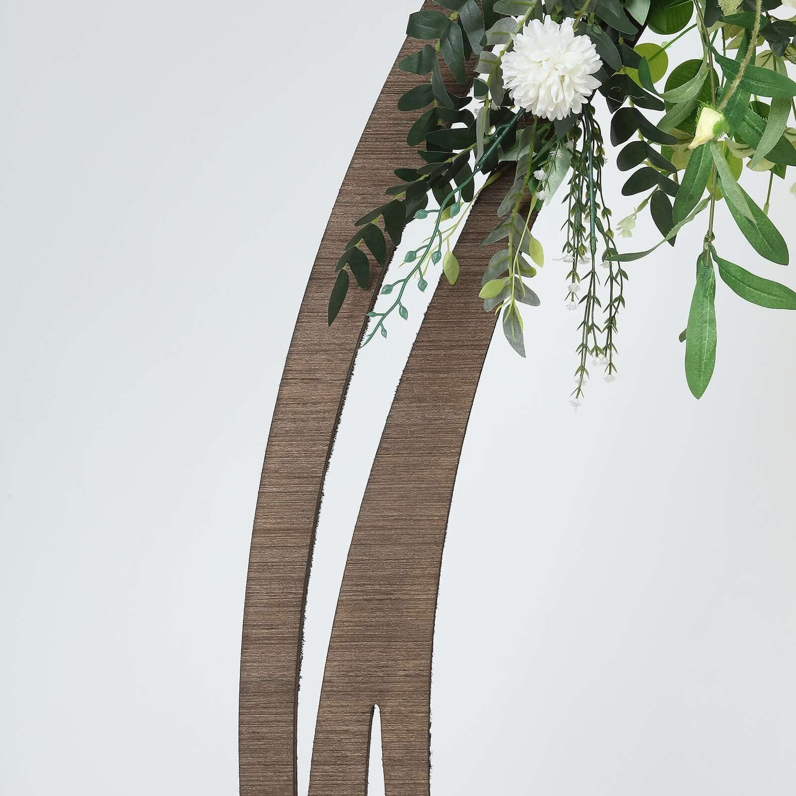 Efavormart 7FT Rustic Square Wedding Arch Wooden Backdrop Stand, Wedding Ceremony Arch - Brown - Image 44
