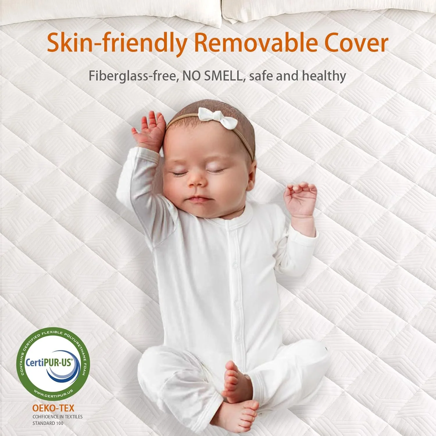 Extra Firm Mattress Topper 3 Inch, Pain Relieving Foam Bed Topper for Extra Support, High-Density Foam Mattress Pad with Removable Cover, No Smell, CertiPUR-US Certified