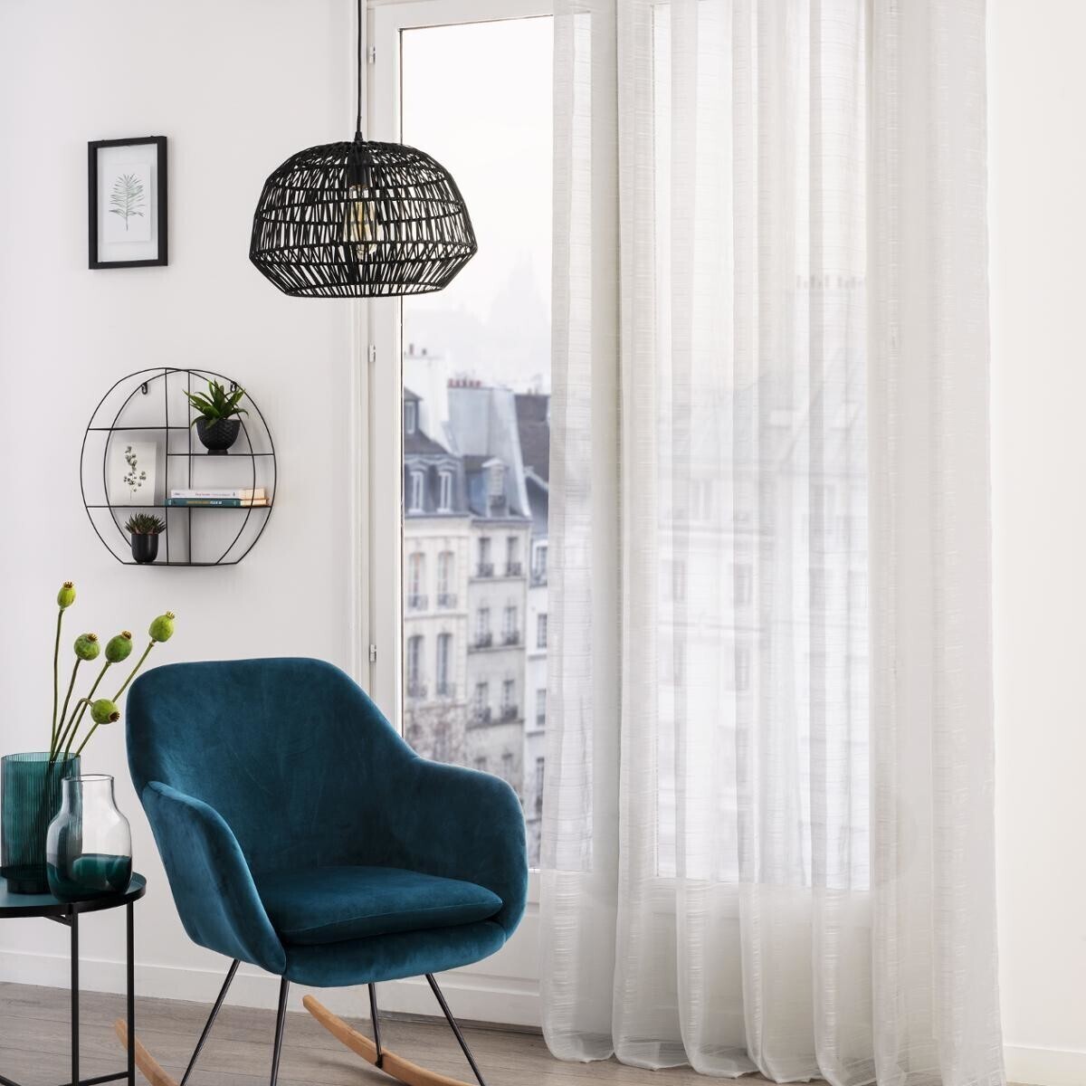 Sheer curtain "Louis" White, 140x240 cm