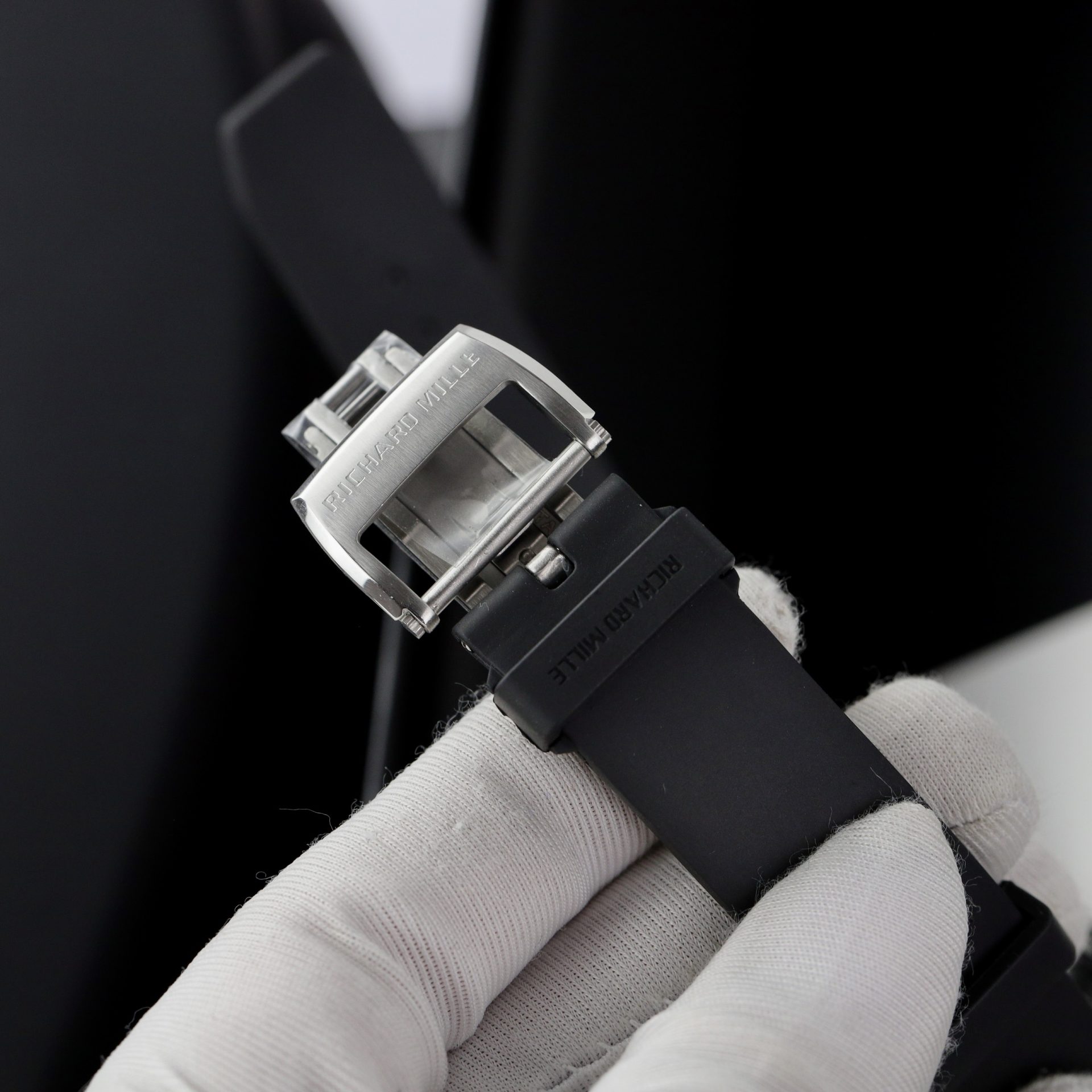 Richard Mille Replica 1:1 Watch RM67 Black Face With Stone Automatic Mechanical 40mm - Top club