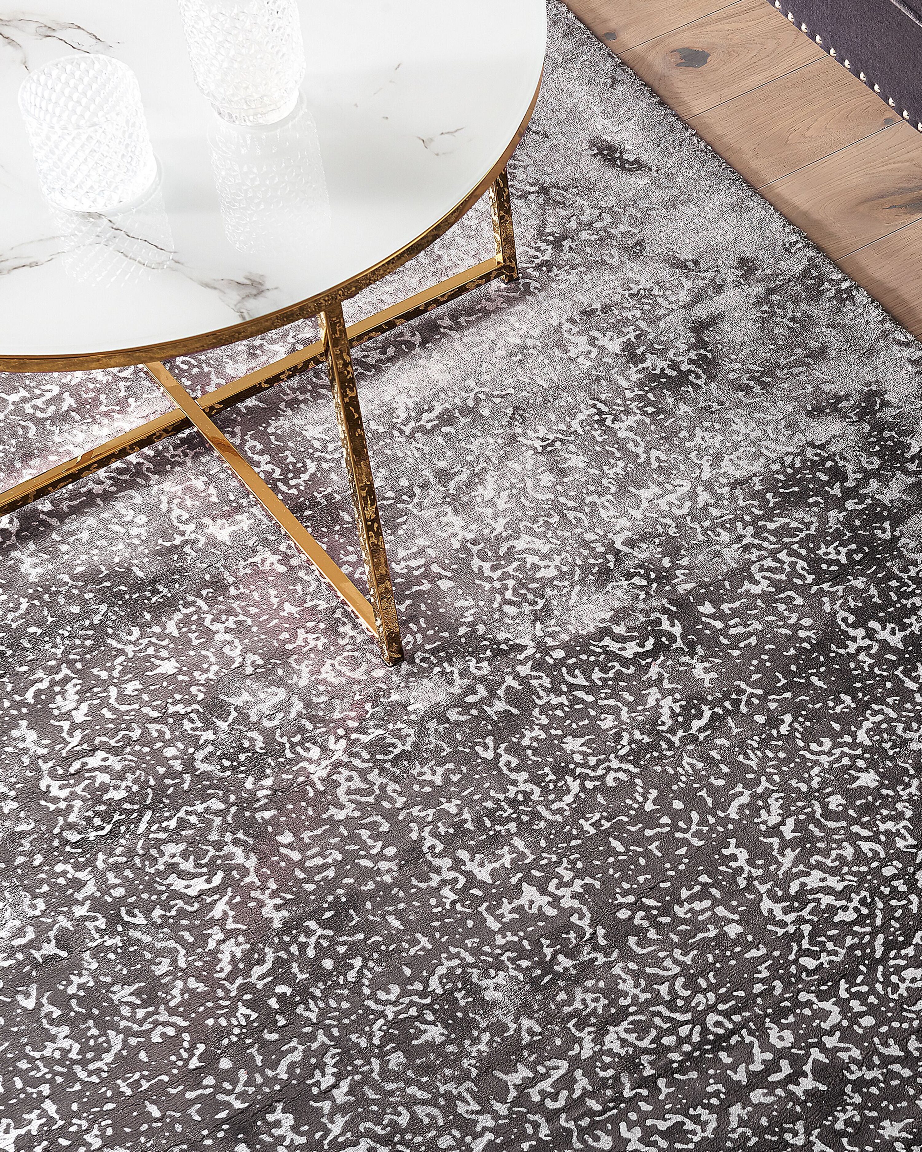 Rug ESEL Silver 160 x 230 cm Viscose