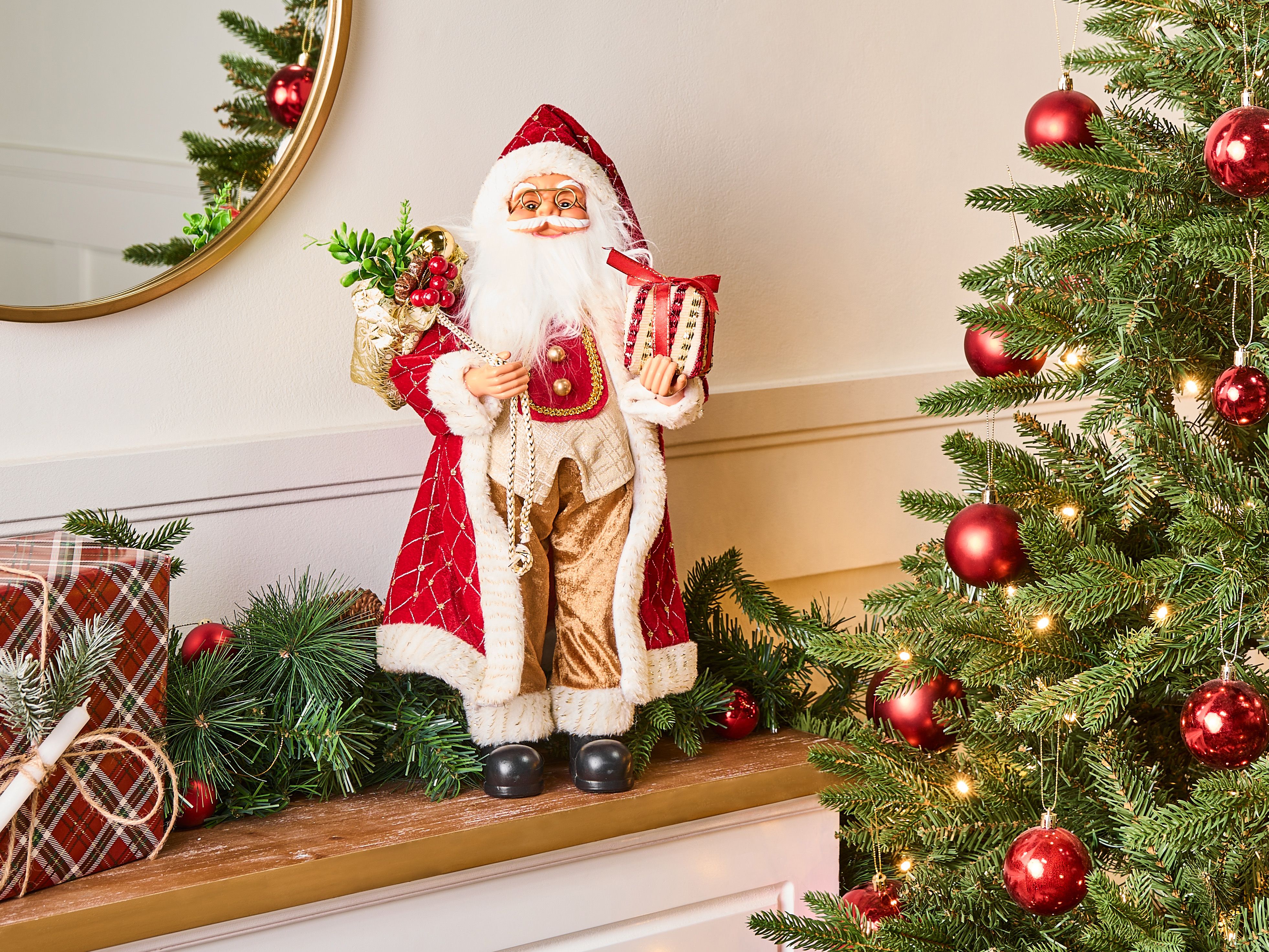 Christmas Decoration RAMVATN Santa Claus 44 cm Red