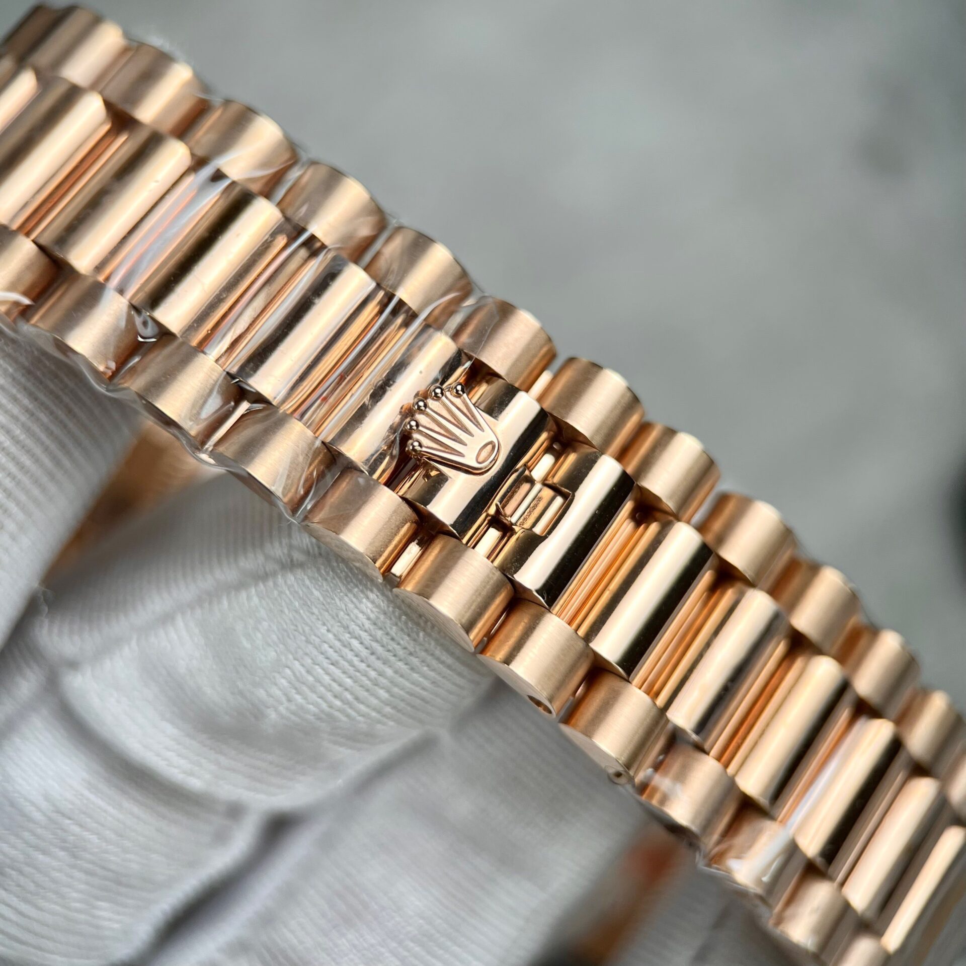 Rolex Day-Date Gold Wrapped Replica Watch With Moissanite Ruby Red Diamond 40mm - Top club