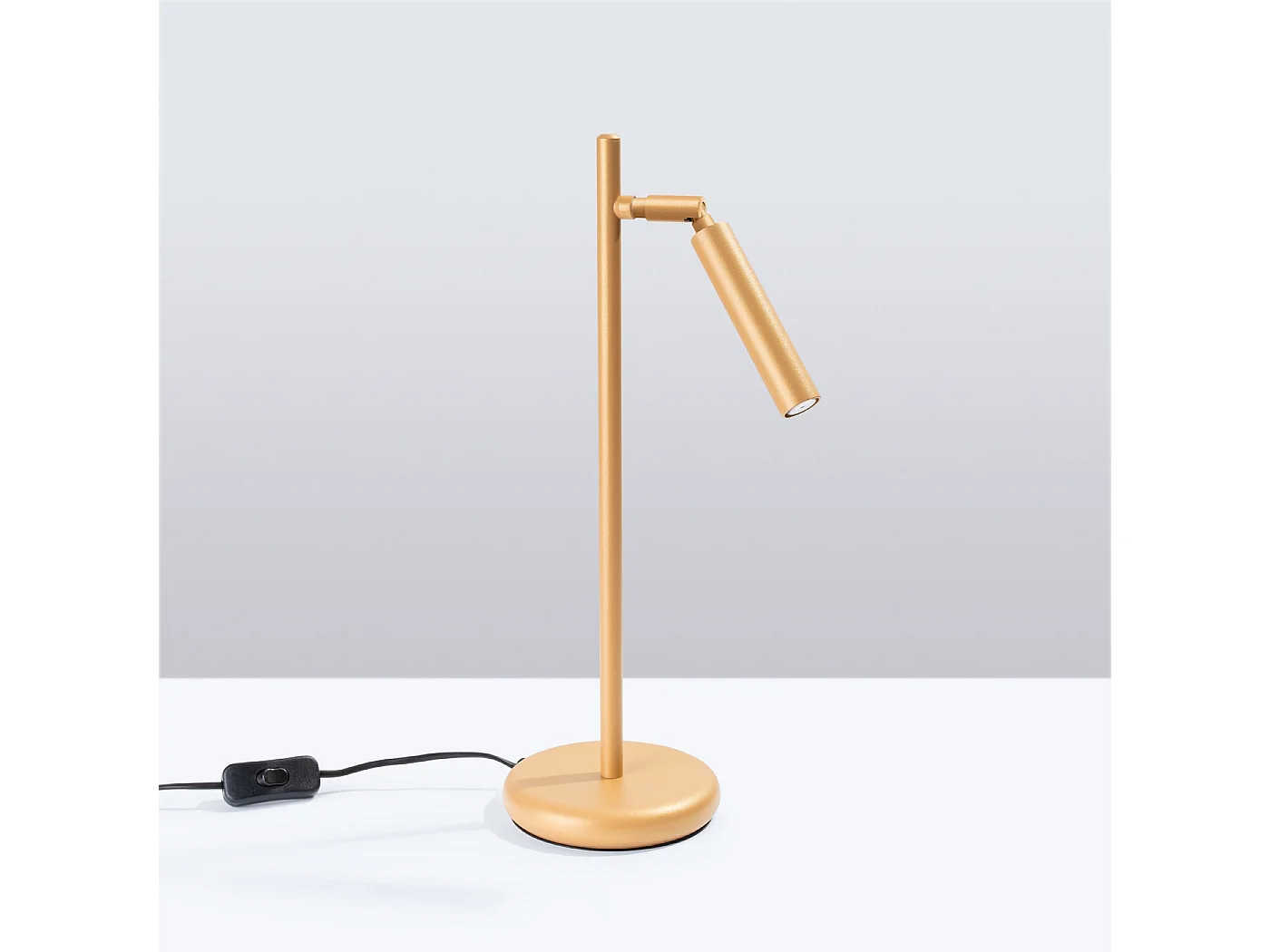 Lampe de bureau Brill moderne en acier - 1 sources lumineuses 3000K - L.14 x H.43 cm - doré