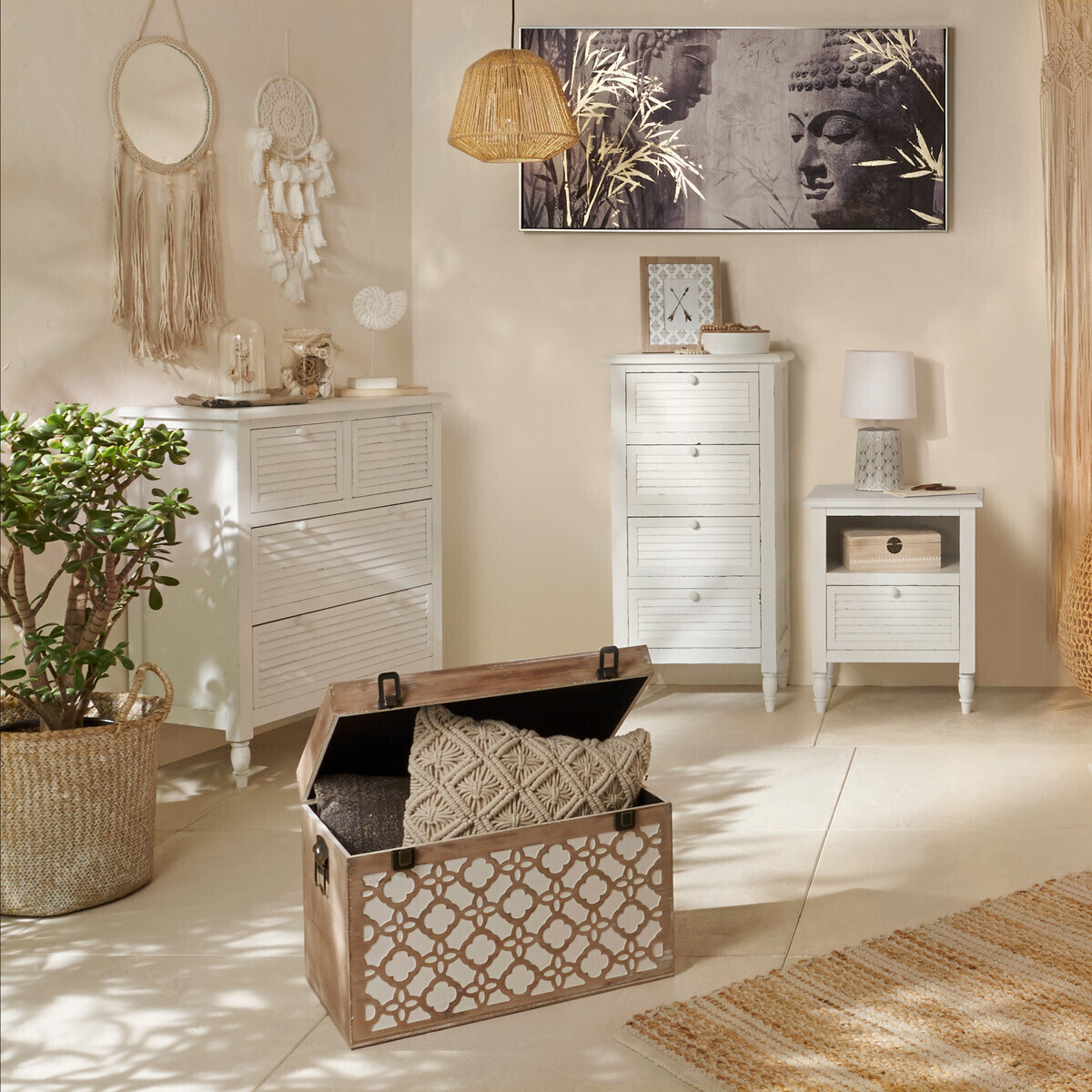 Cushion "Indian Summer" Beige, 40x40 cm