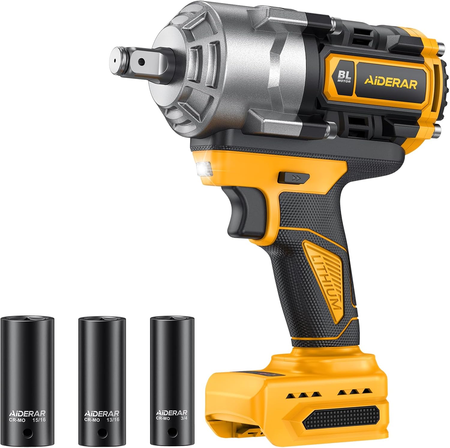 Impact Wrench for DeWalt Battery, 1328Ft-Lbs (1800N.m) Impact Driver, 1/2