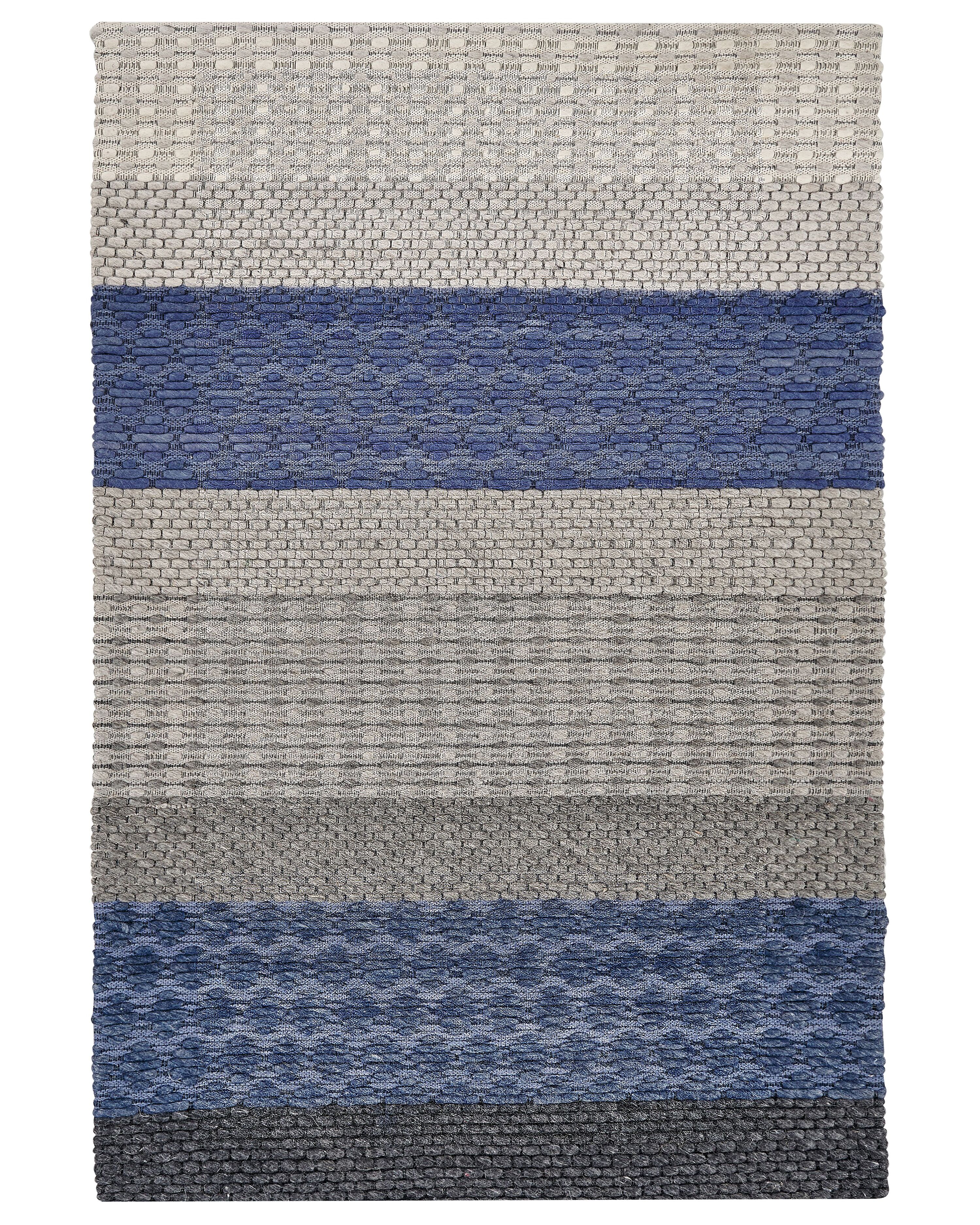 Rug AKKAYA Blue 160 x 220 cm Wool