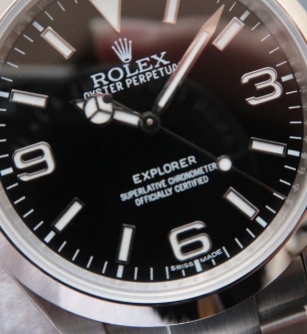 Replica Rolex EXPLORER I 214270 39mm Noob Black Dial SS Bracelet A2824 - Top club