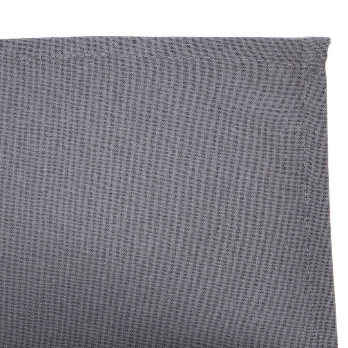 Set of 4 napkins, cotton Grey, 40x40 cm