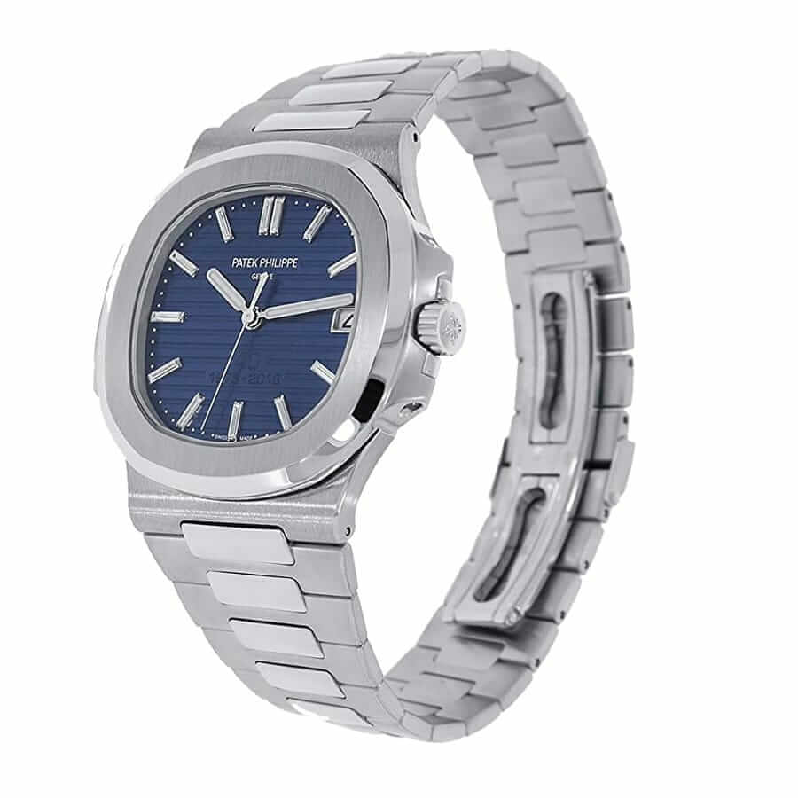 Patek Philippe Nautilus Platinum Blue Replica - Elite Watch Atelier