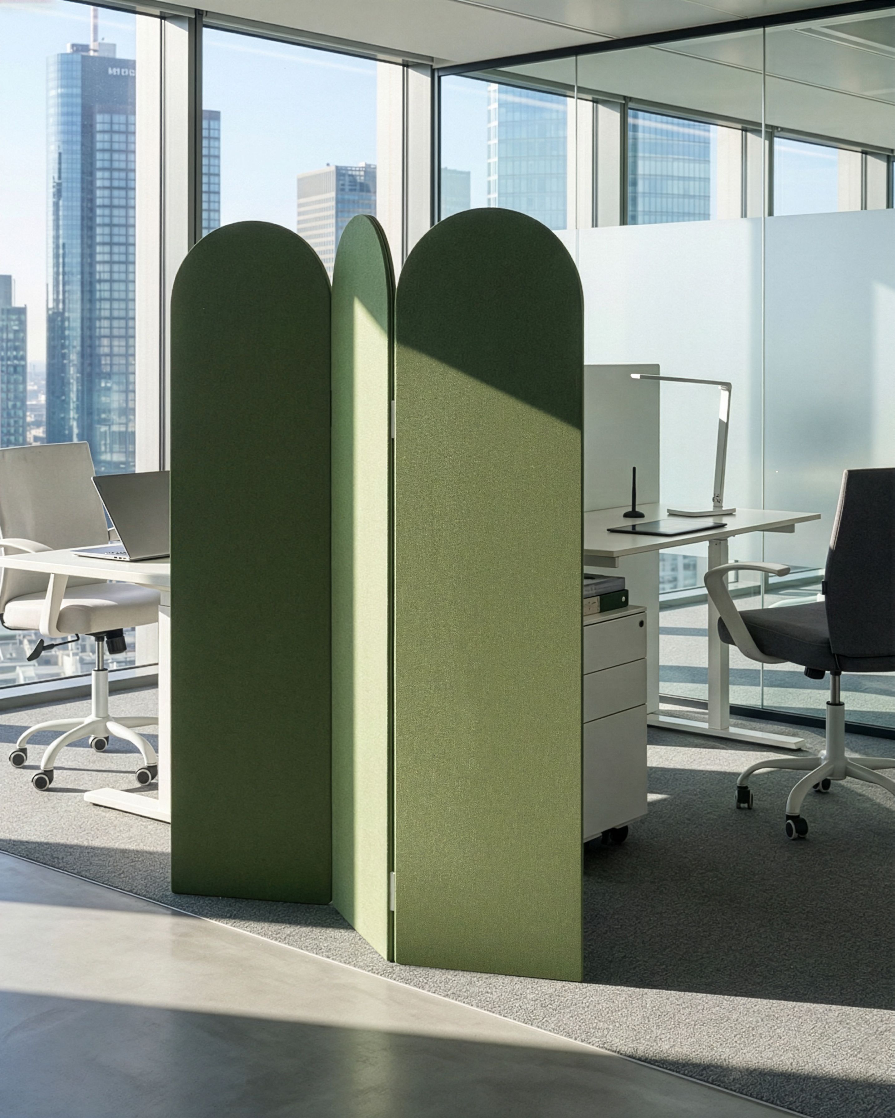 Office Divider SLIMMY Green