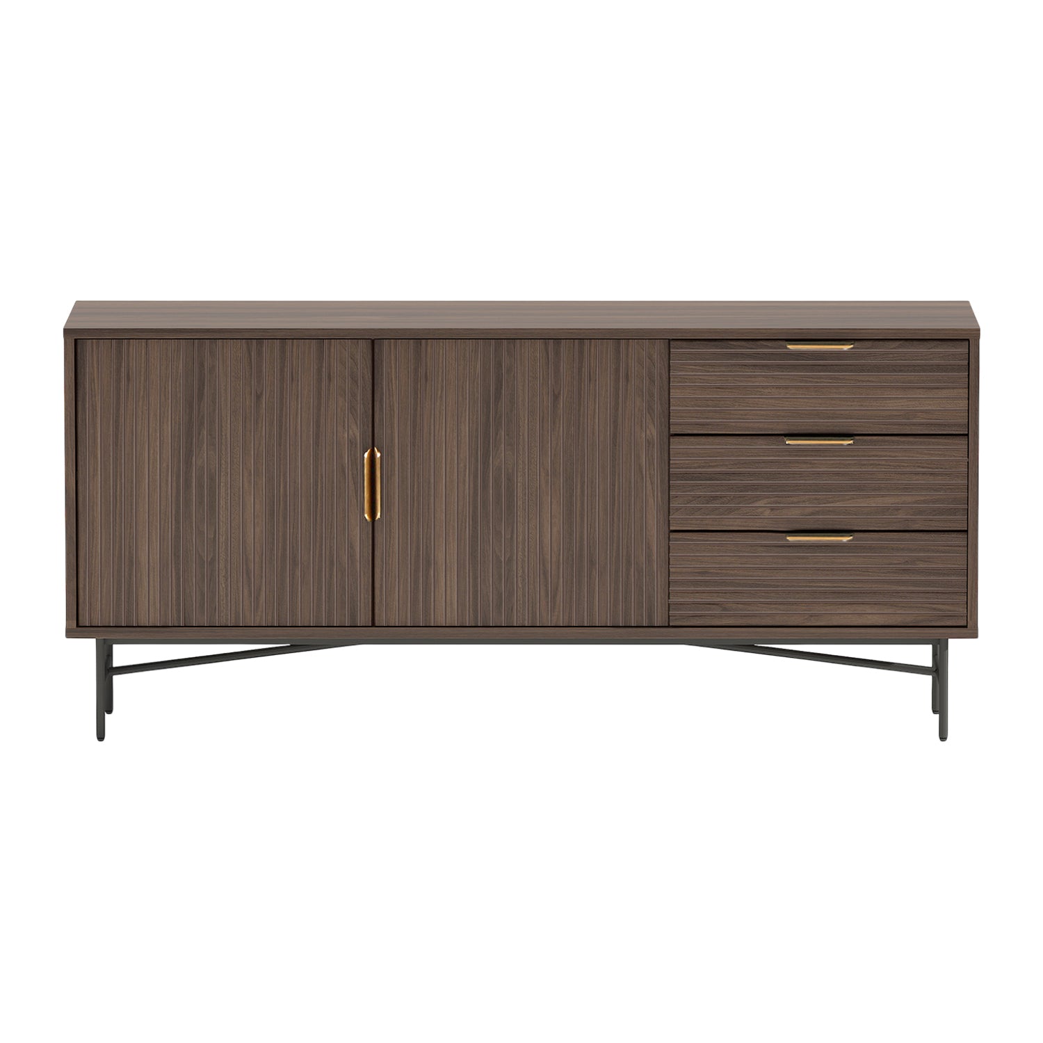 Blokker Vorne Dressoir - Walnoot