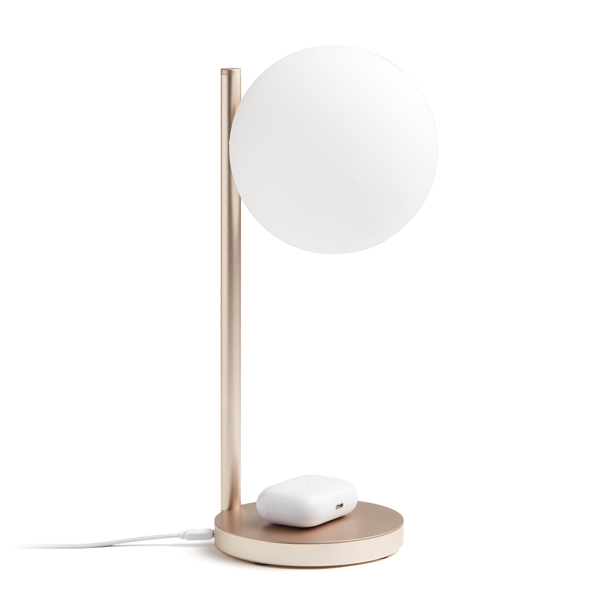 Lampka nocna BUBBLE z ładowarką indukcyjną 12x21,4 cm